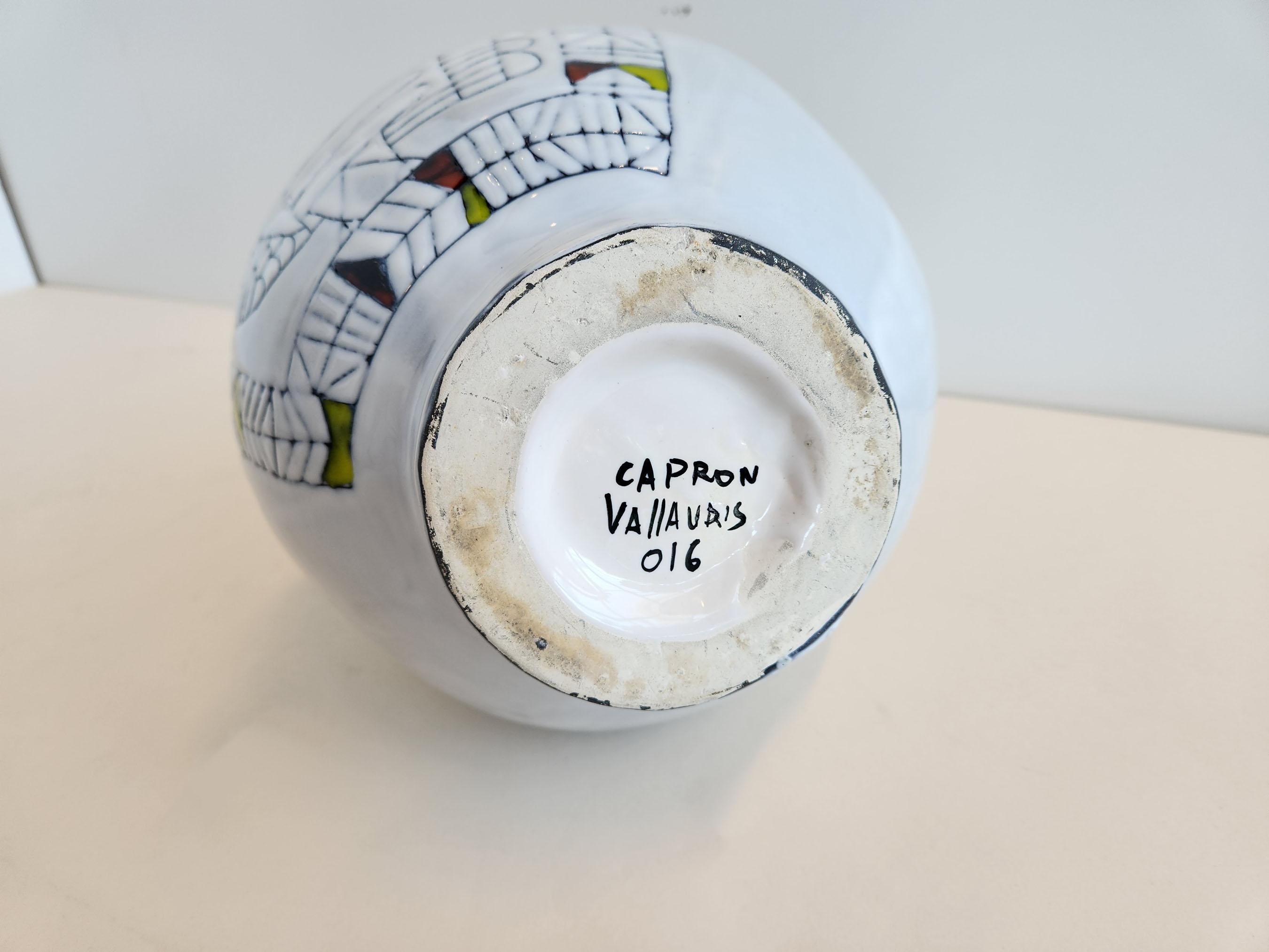 Roger Capron - Ceramic Urn/Vase with Dove  For Sale 1