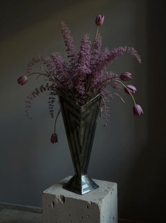 Ceramic V-vessel palladium glaze by Alexey Krupinin