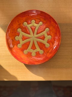Ceramic Vallauris Wall Plate by Paul Azema, France, 1960–1970