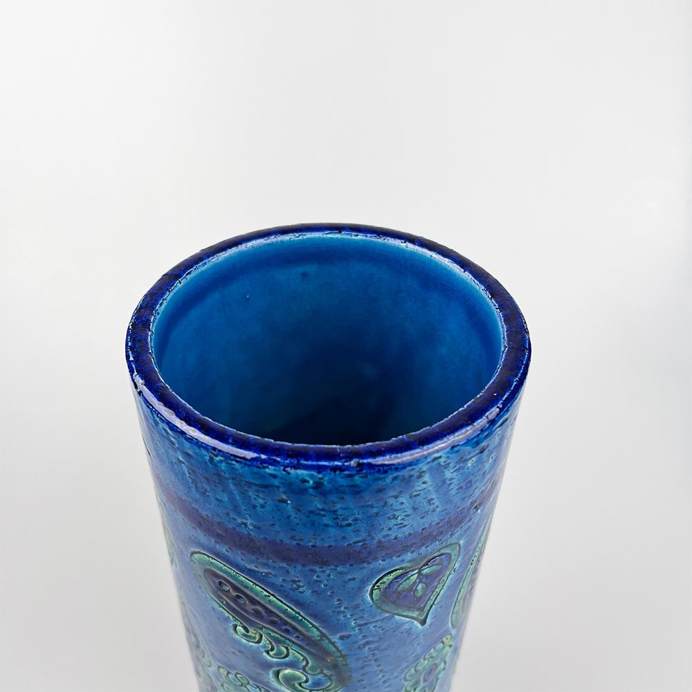Keramikvase, Aldo Londi für Bitossi, Italien, 1970er Jahre

Guter Zustand.

Abmessungen: 26x11 cm.