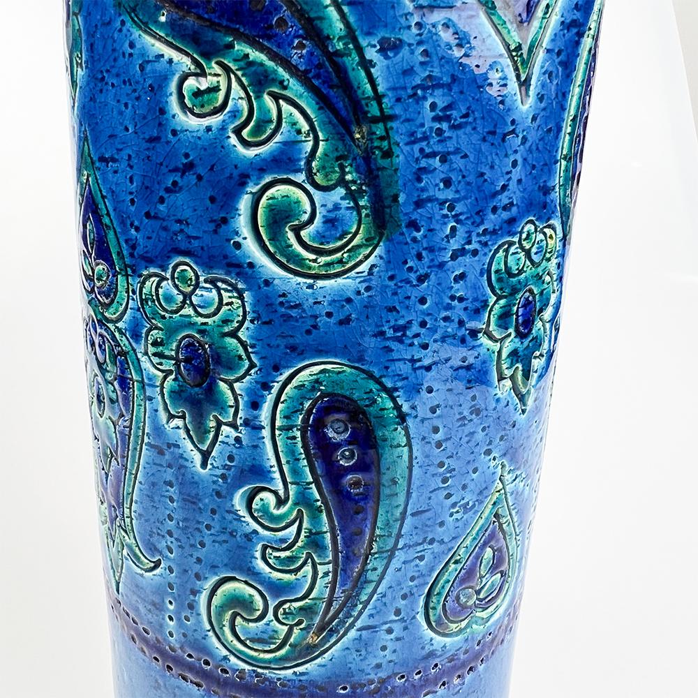Mid-Century Modern Ceramic vase, Aldo Londi for Bitossi, Italy 1970s For Sale