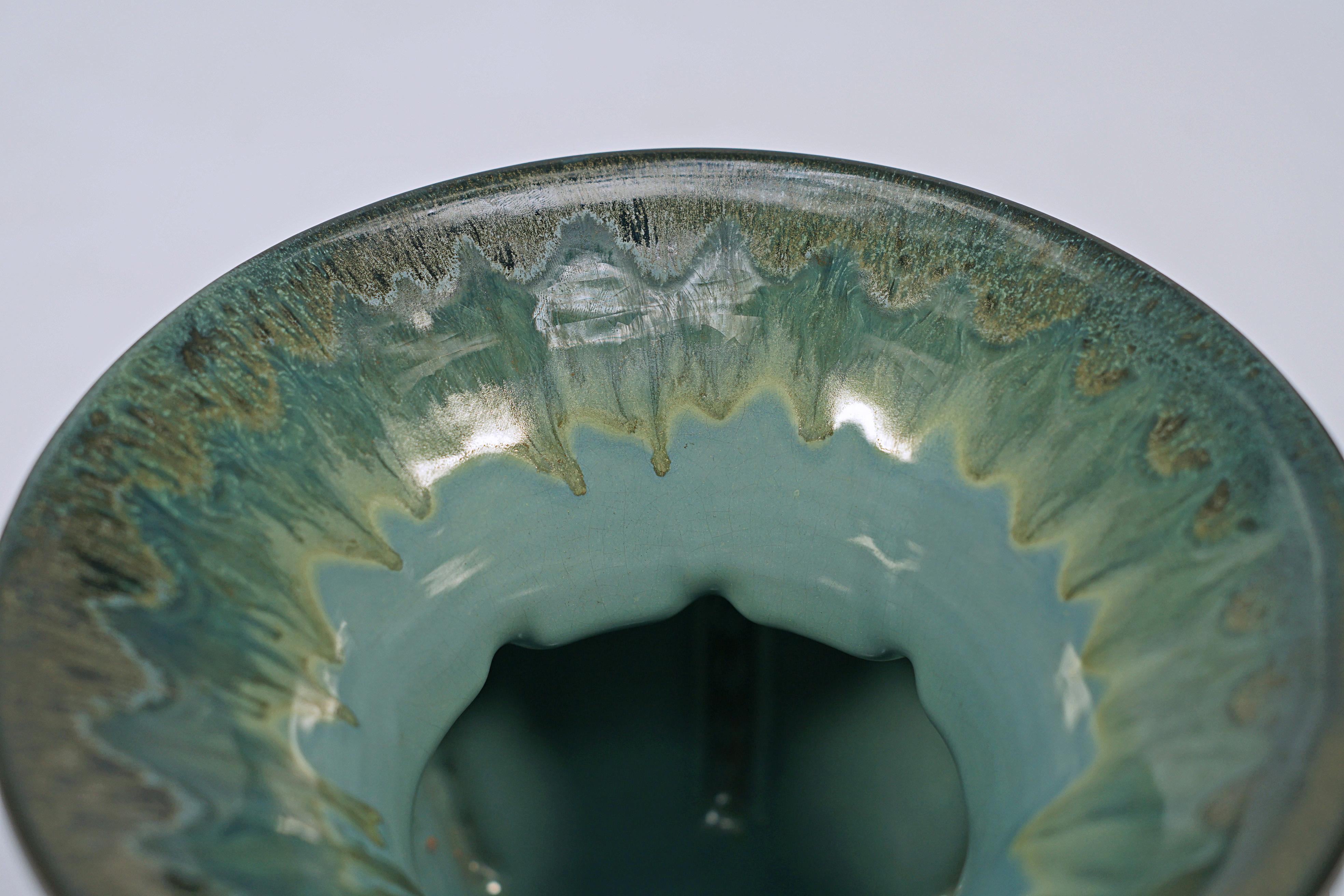 Jarrón de cerámica Art Nouveau de Gräfenroda Keramik Alemán en venta