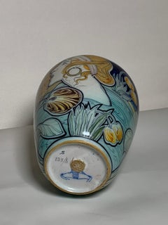 Keramikvase im Jugendstil von Galileo Chini