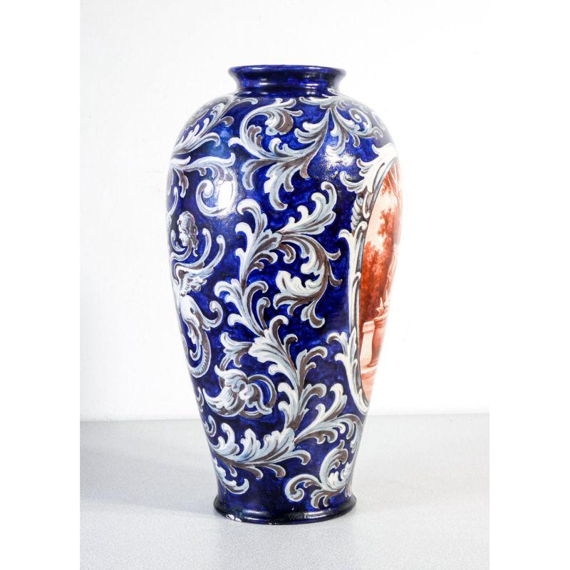 Ceramic Vase, Attr. to Molaroni Manufacture. Pesaro, Italy In Good Condition For Sale In Torino, IT
