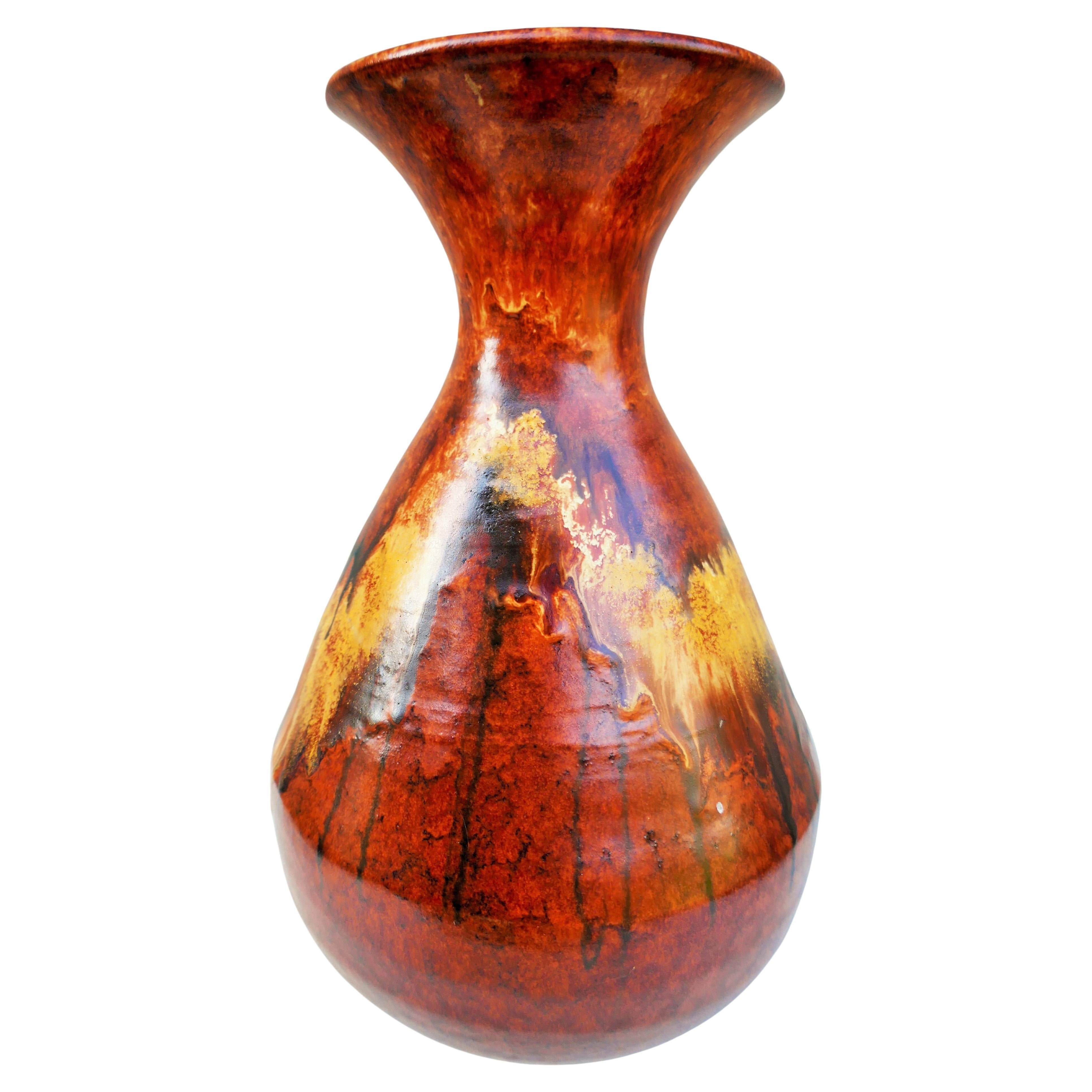 Mid-20th Century Ceramic vase attributed to Bertoncello in vendita