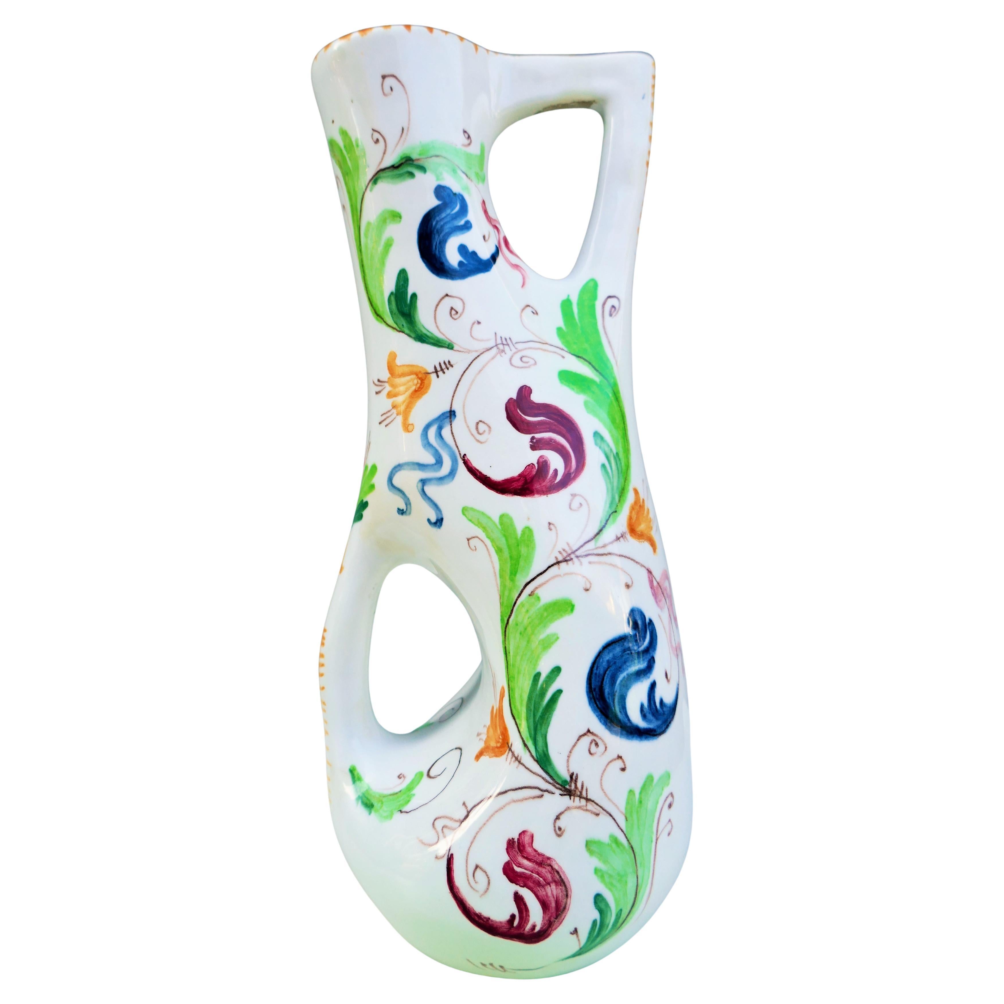 Mid-20th Century Ceramic vase attributed to the Imola Ceramic Cooperative in vendita