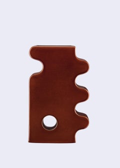 Keramikvase ''BARVA 3'' BROWN handglasiert von Pani Jurek