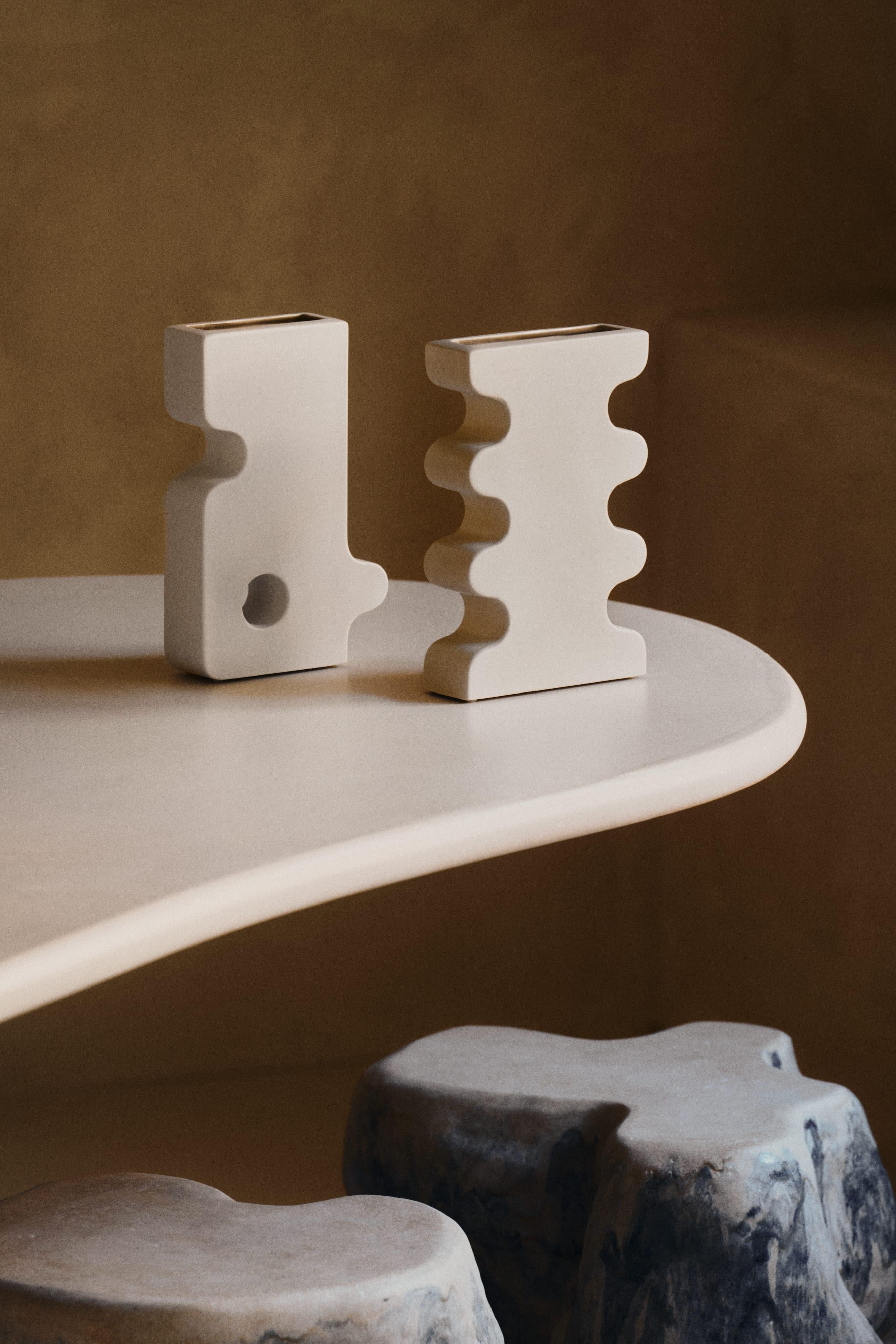 Ceramica Ceramic Vase ''BARVA 4'' BROWN hand-glazed by Pani Jurek in vendita