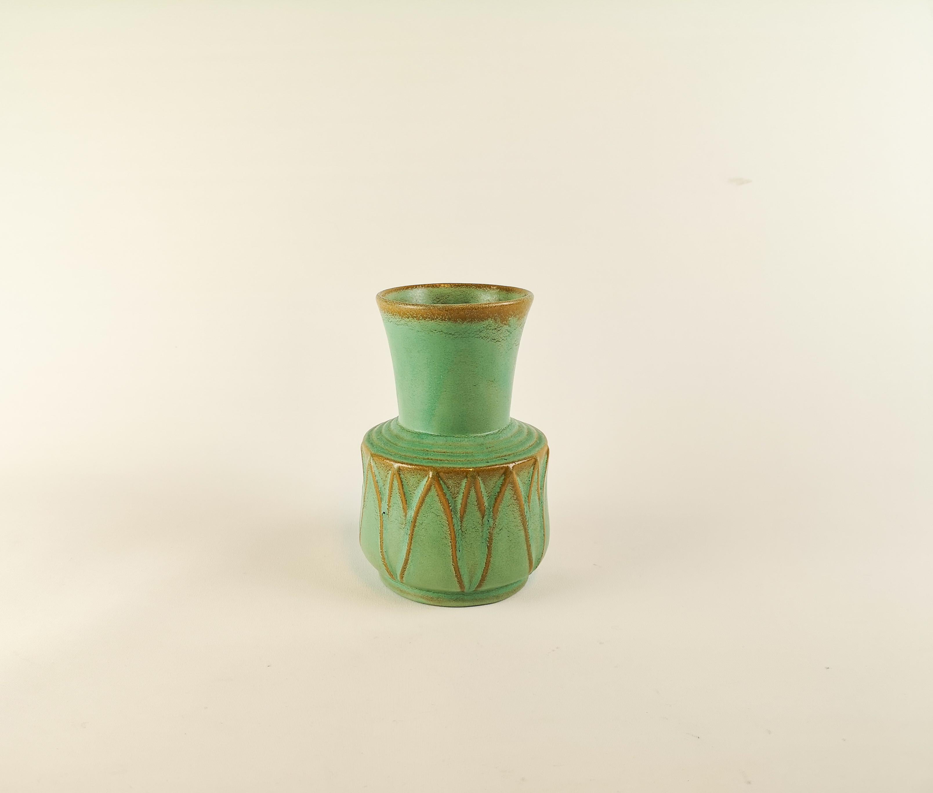 Mid-20th Century Ceramic Vase Bo Fajans Ewald Dahlskog, Sweden, 1940s