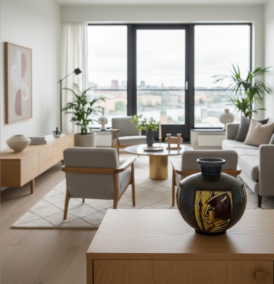 Svedese Vaso in ceramica - Bonnie Rehnqvist - Törngrens Keramik in vendita