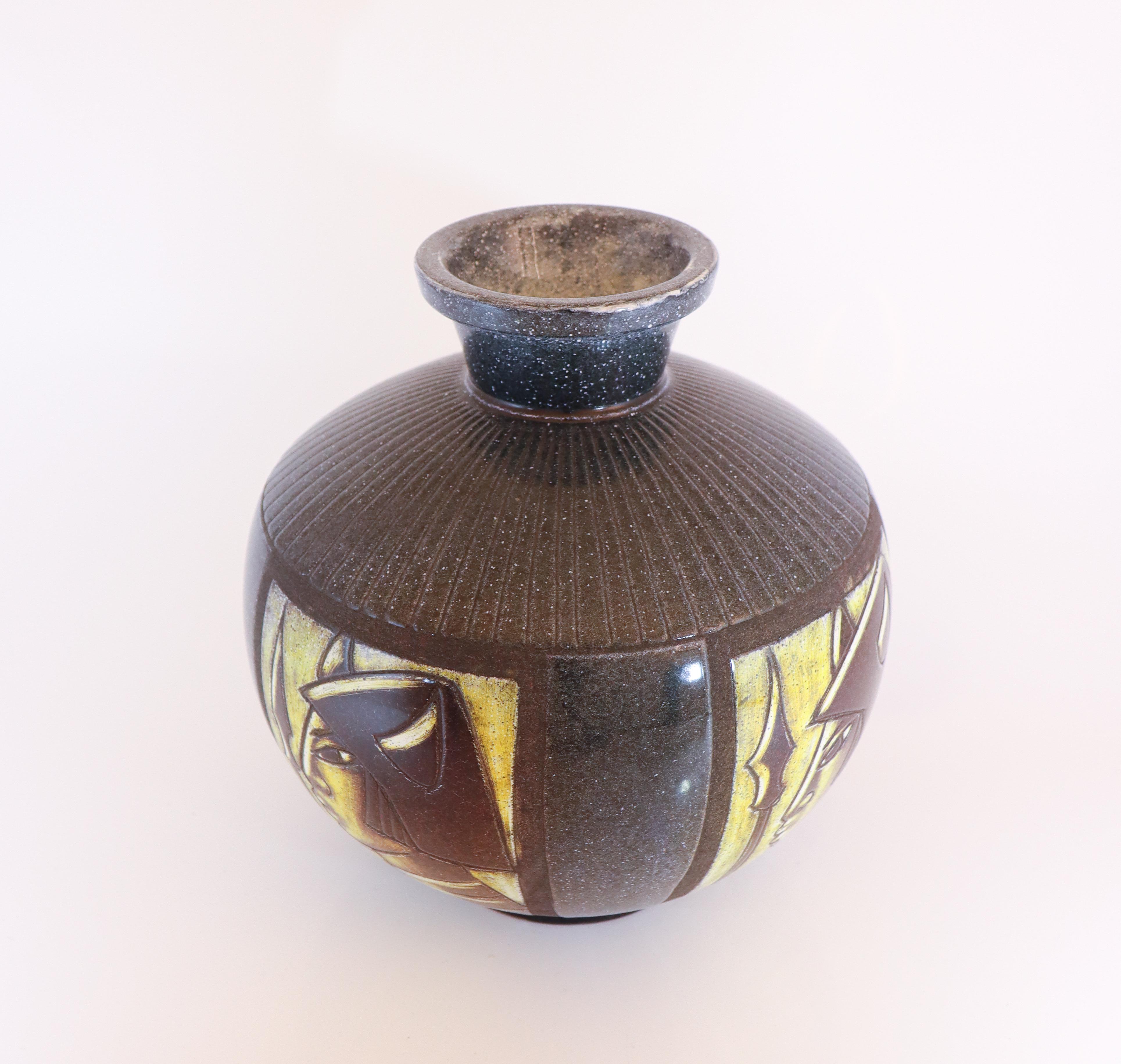 Smaltato Vaso in ceramica - Bonnie Rehnqvist - Törngrens Keramik in vendita