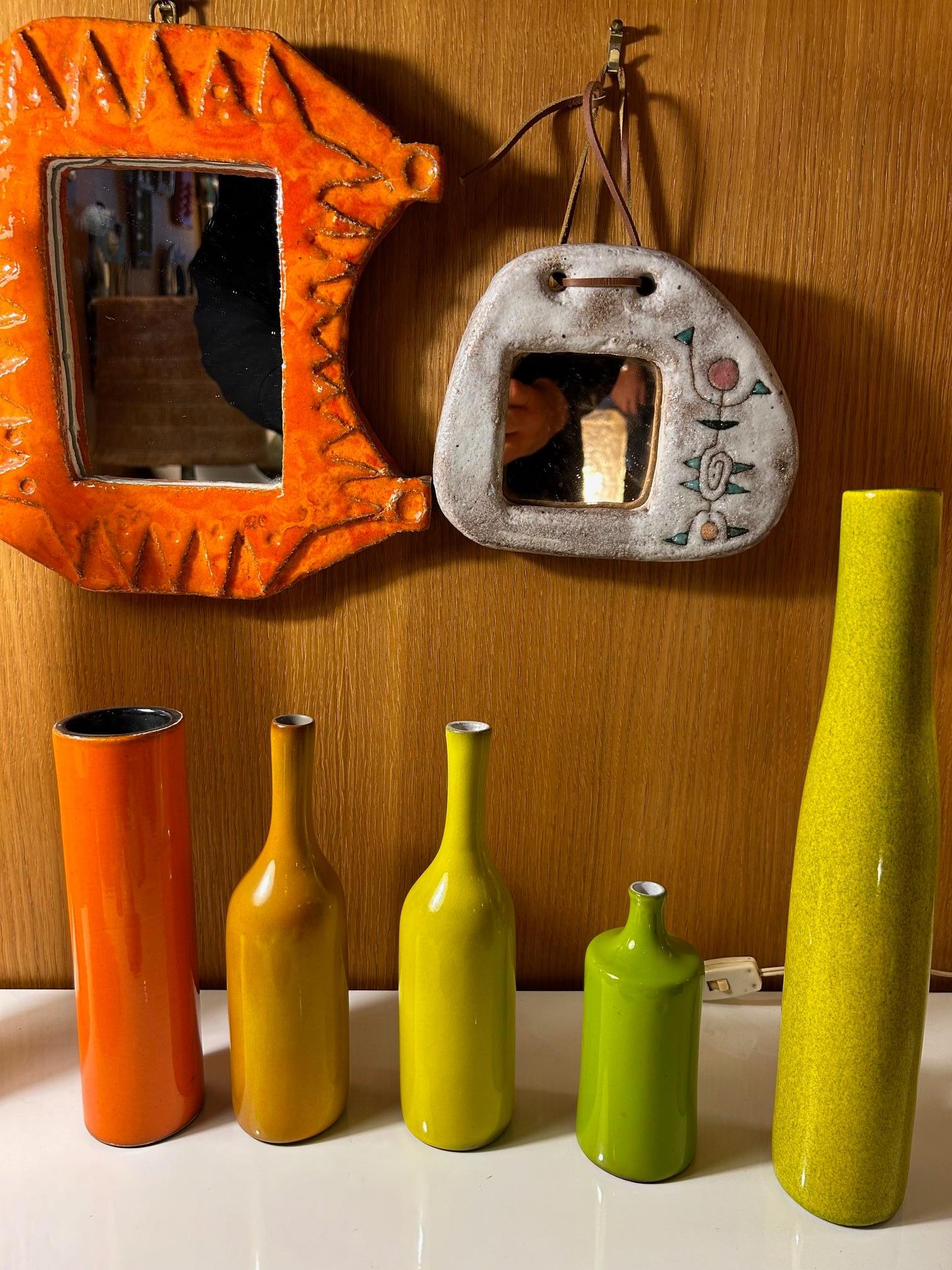 Francese Vaso/bottiglia in ceramica di Jacques & Dani Ruelland, Francia, anni '60 in vendita