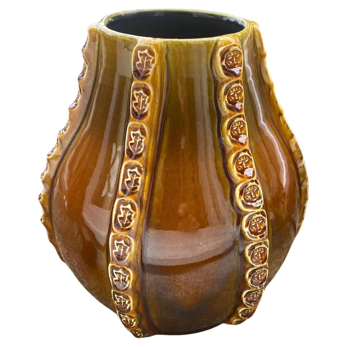 Keramische Vase von Accolay, ca. 1960–1970