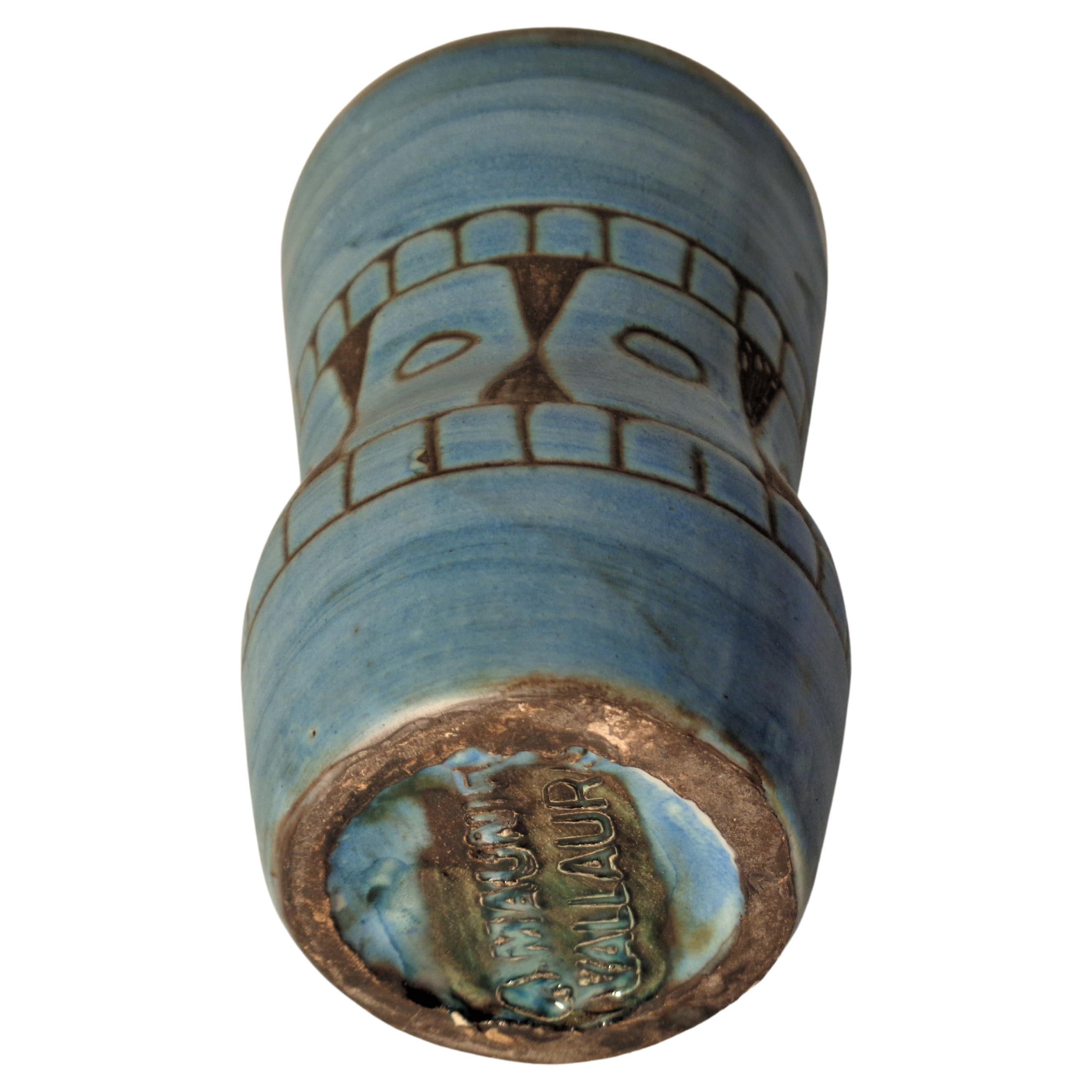Mid-Century Modern Ceramic Vase by Alain Maunier for Vallauris