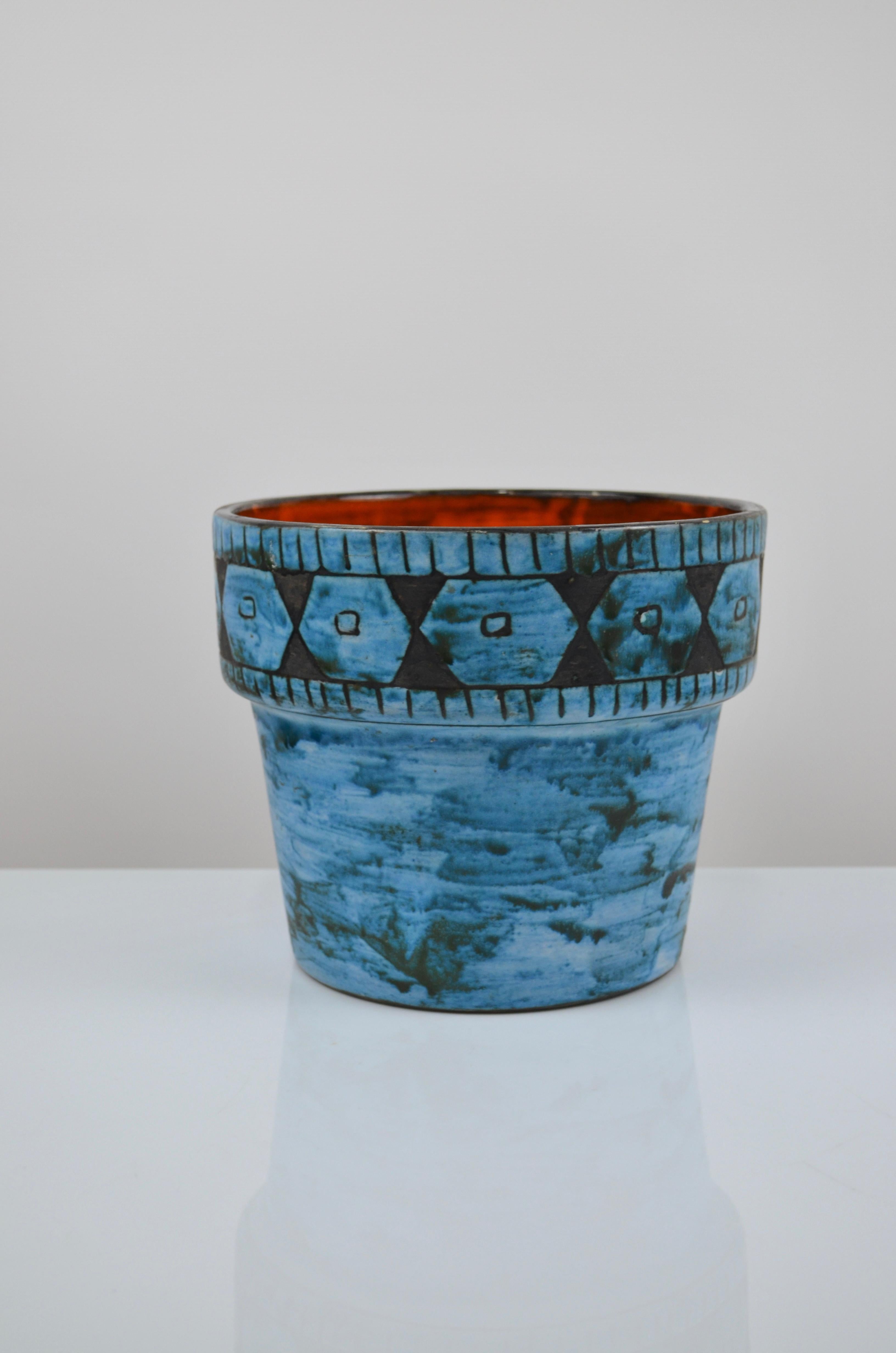 Keramikvase von Alain Maunier, Vallauris, Frankreich, 60er Jahre im Angebot 2