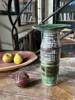 Ceramic Vase by Albert Thiry, Vallauris, France, 1950s