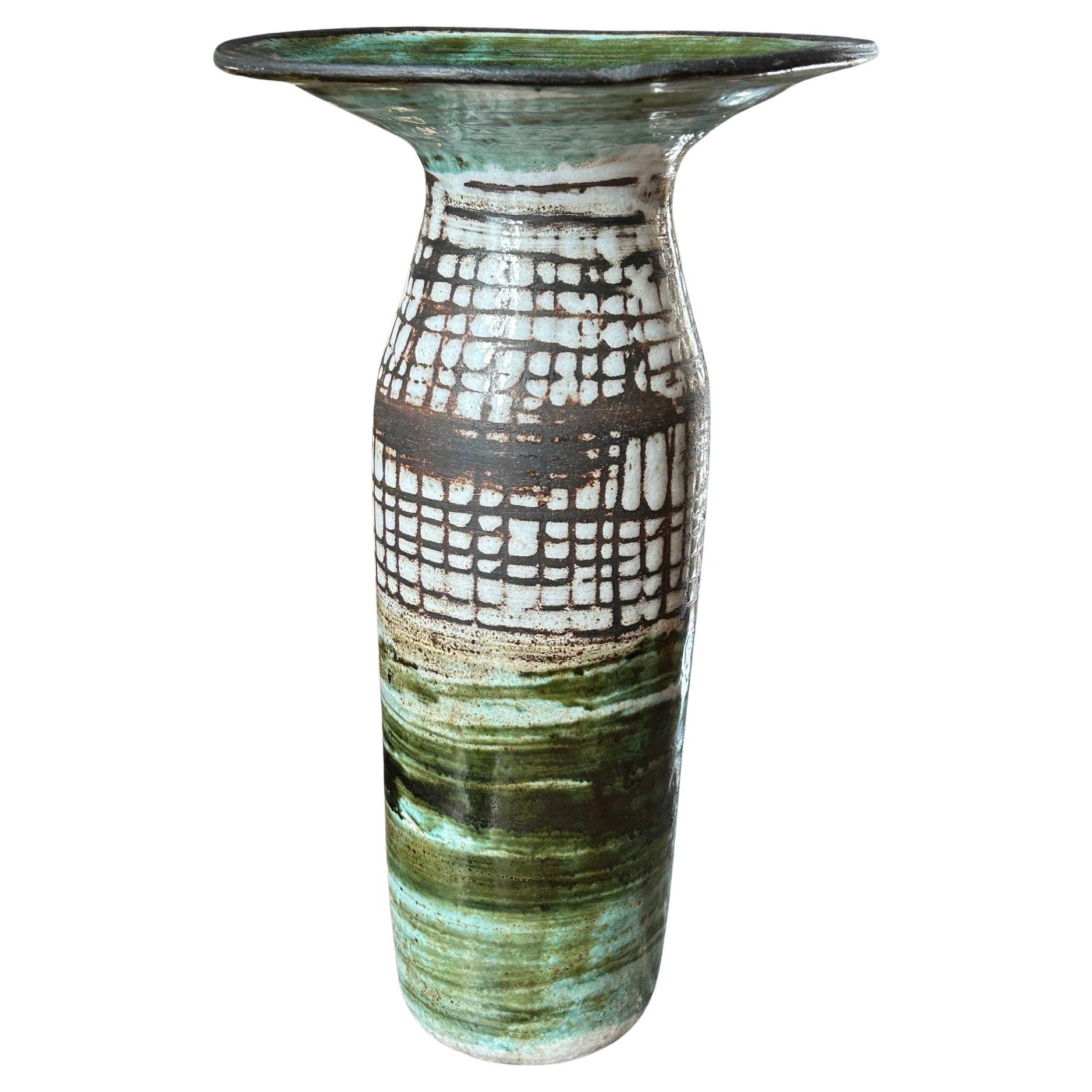 Ceramic Vase by Albert Thiry, Vallauris, France, 1950s