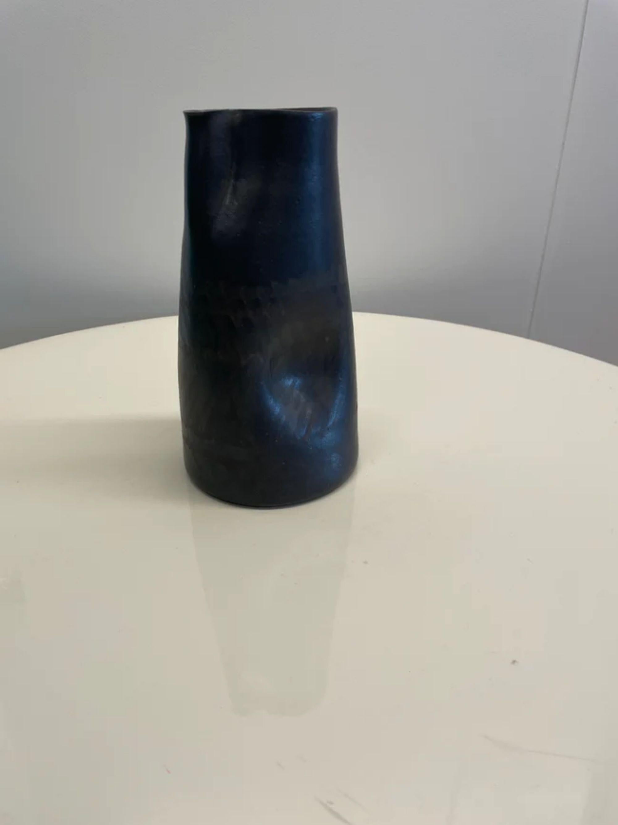 Ceramic Vase by Alessio Tasca, 1970s In Excellent Condition In Skokie, IL