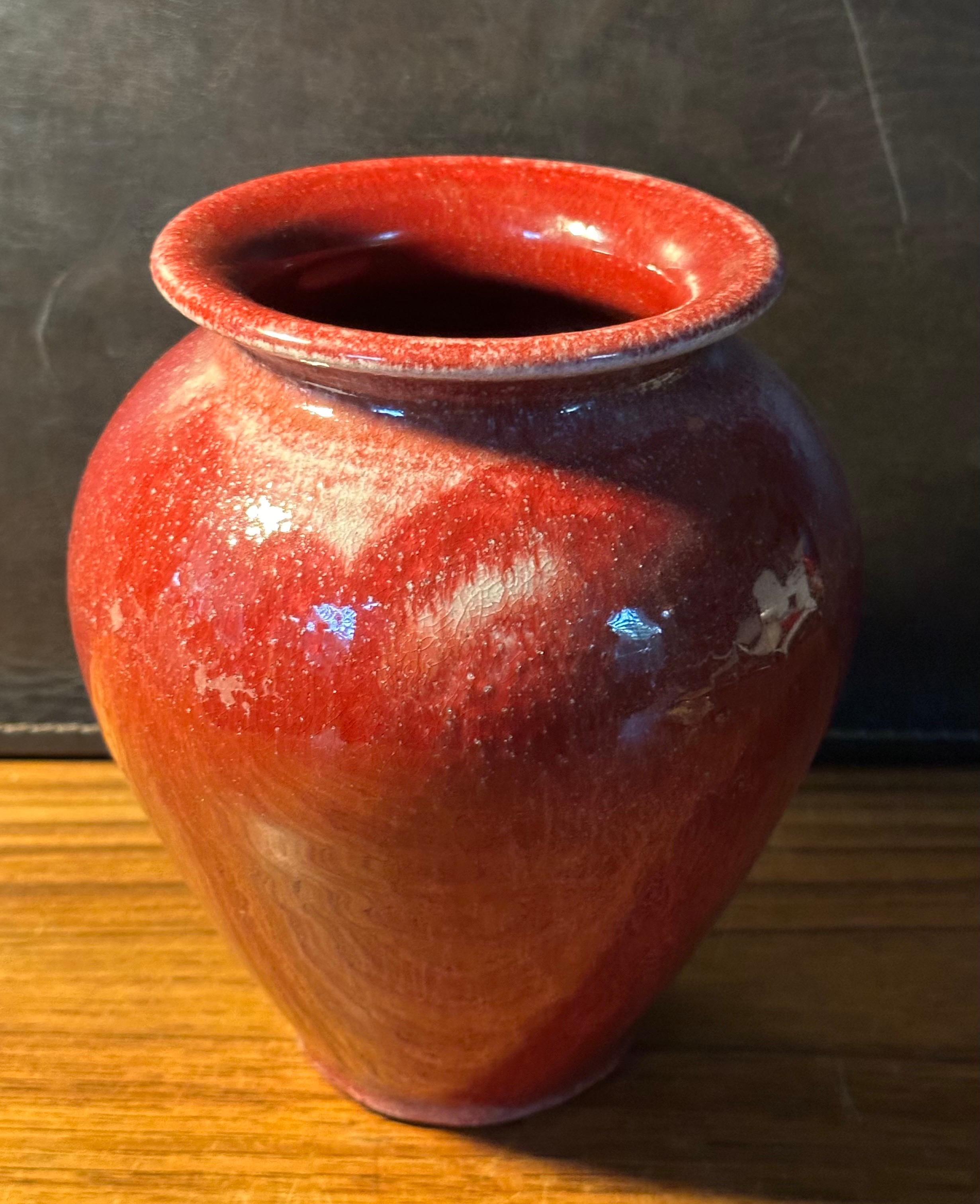Pottery Ceramic Vase by Alex Long For Sale