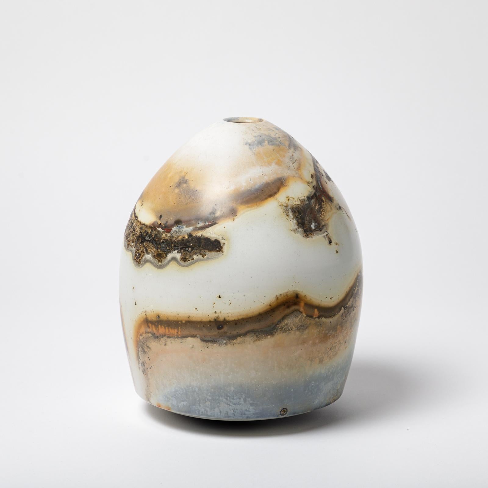 French Ceramic Vase by Alistair Dahnieux, circa 2010 For Sale