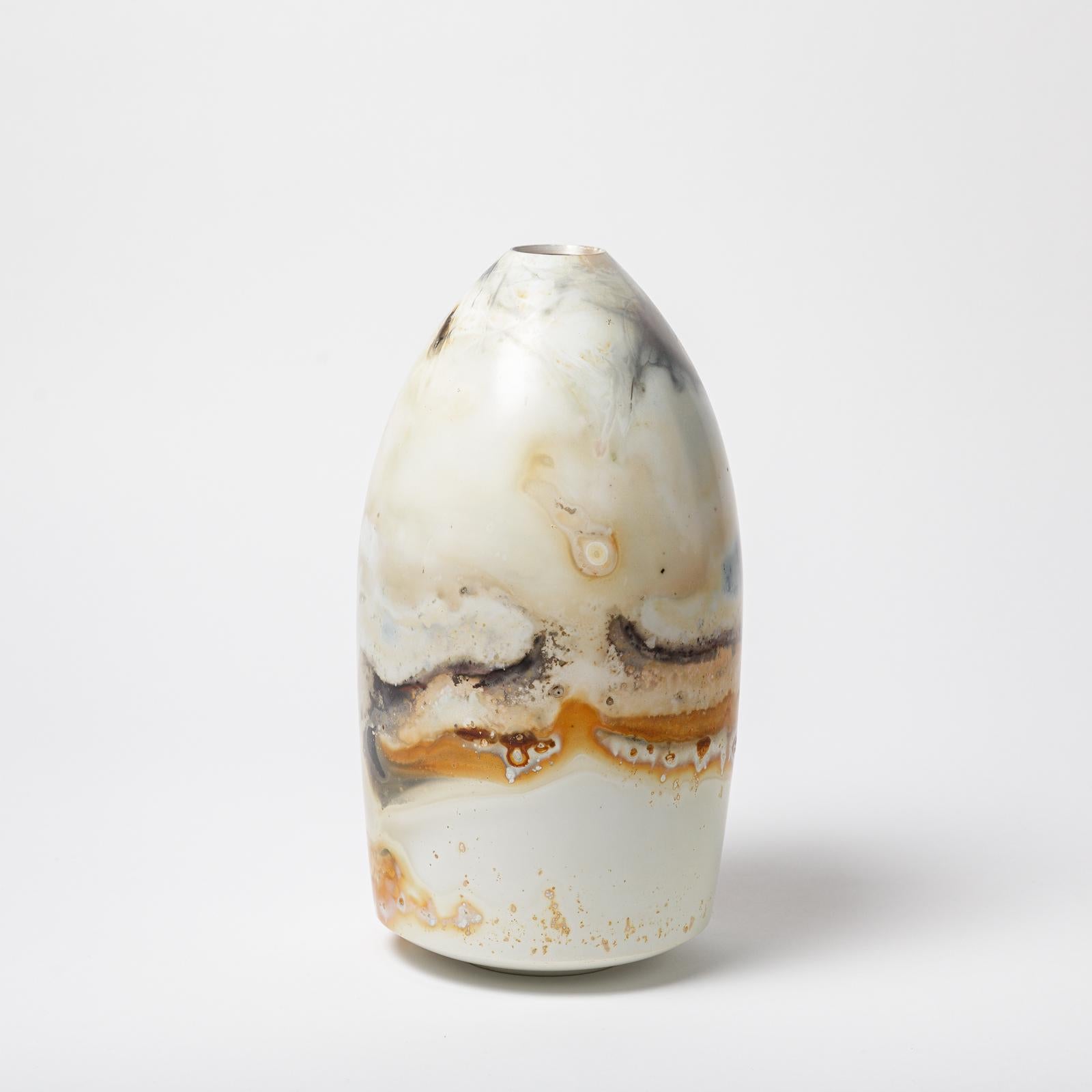 Vase en céramique d'Alistair Dahnieux, circa 2011 Excellent état - En vente à Saint-Ouen, FR