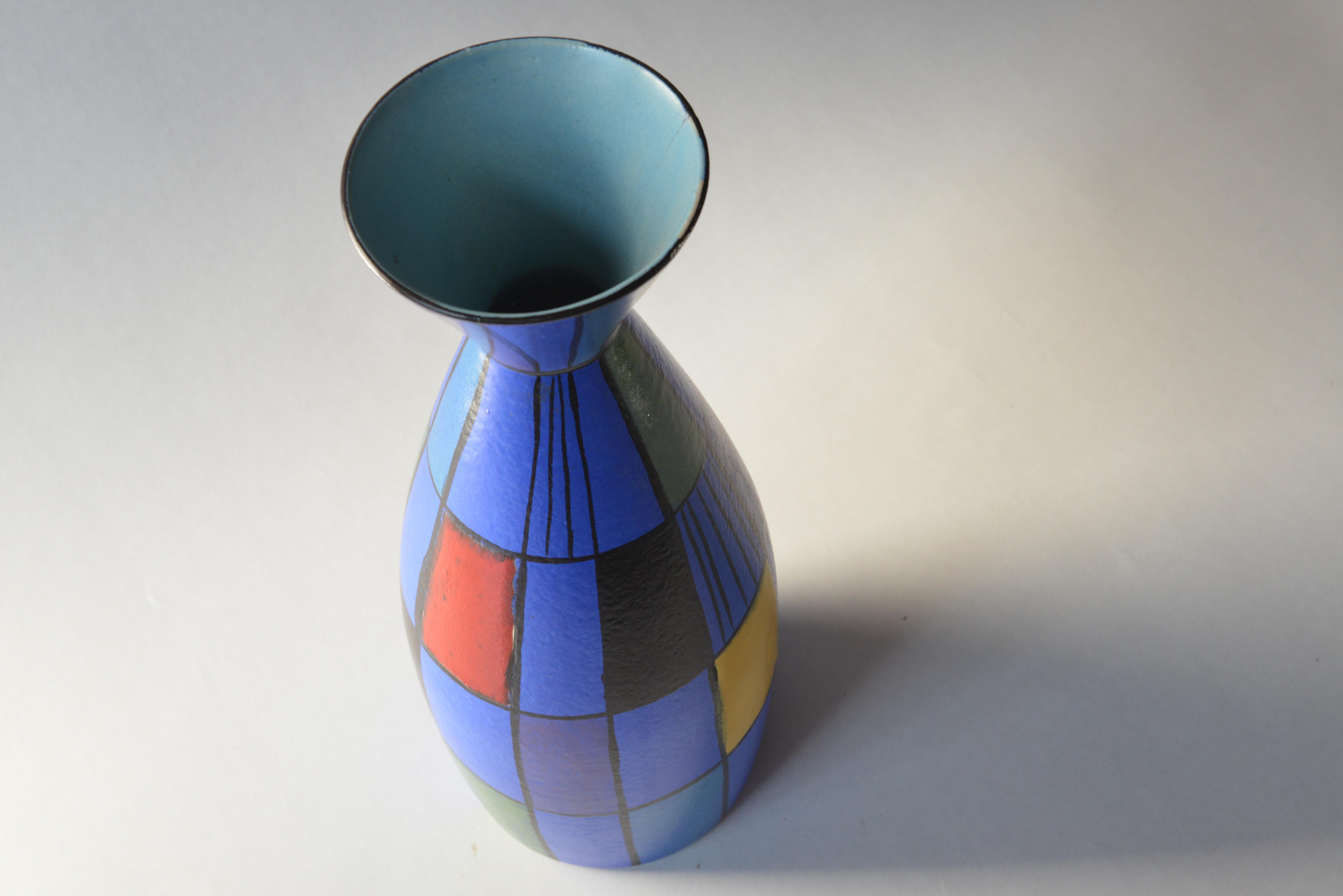 Ceramic Vase by Bodo Mans for Bay Keramik In Excellent Condition For Sale In Sint-Kruis, BE