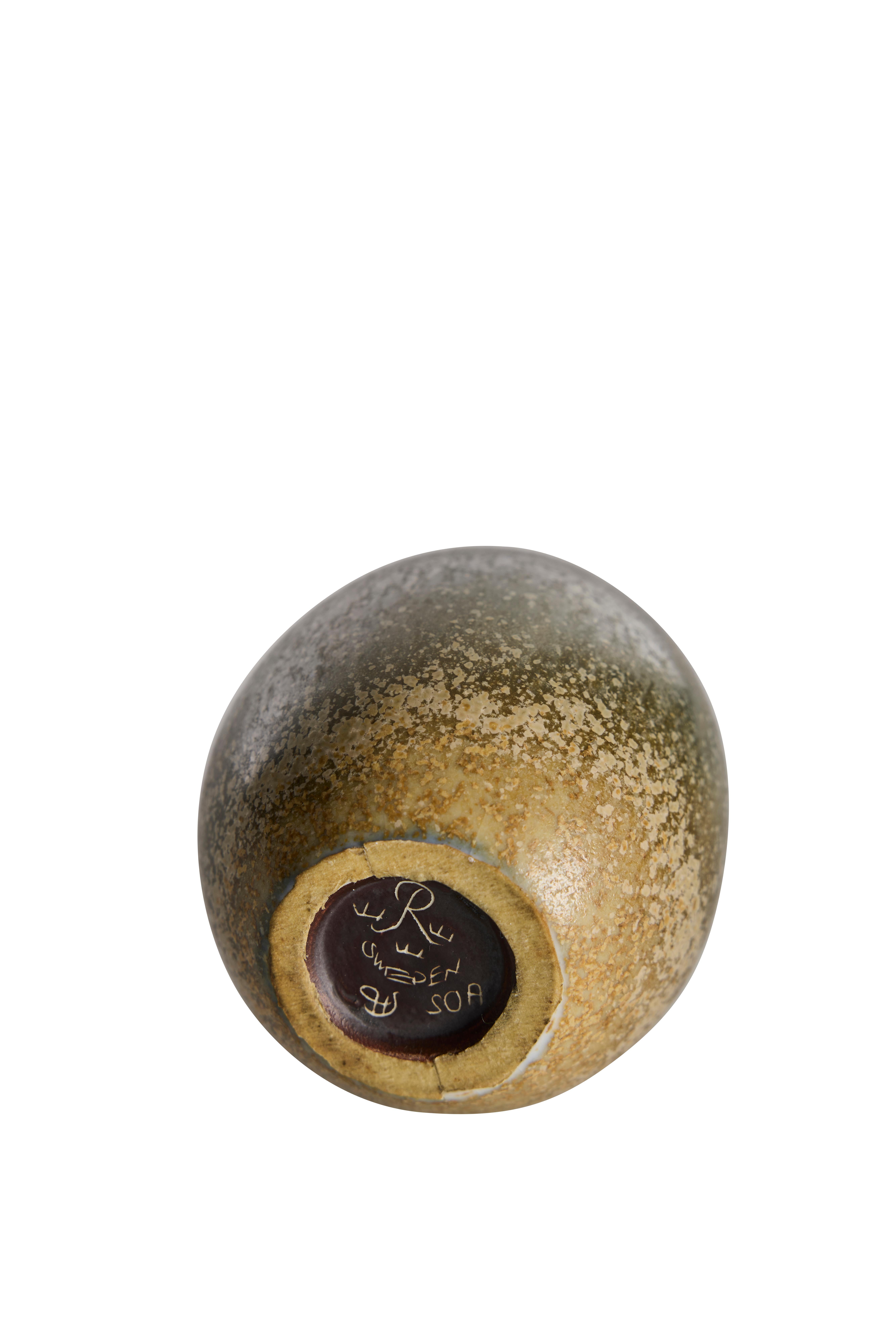 Svedese Vaso in ceramica di Carl-Harry Stålhane per Rörstrand, Svezia anni '50 in vendita