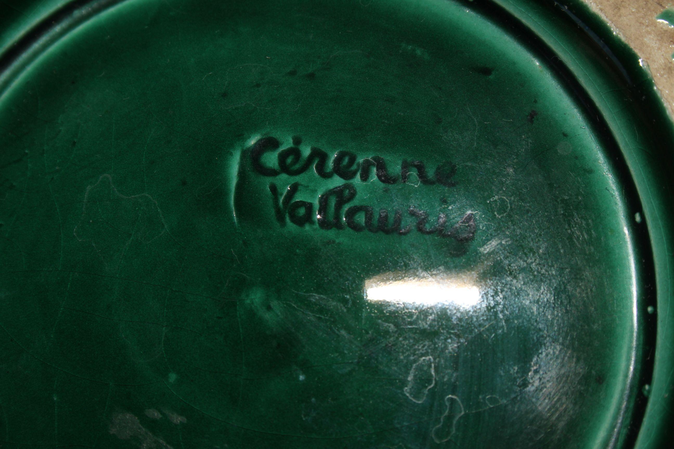 French Ceramic Vase by Cerenne Vallauris