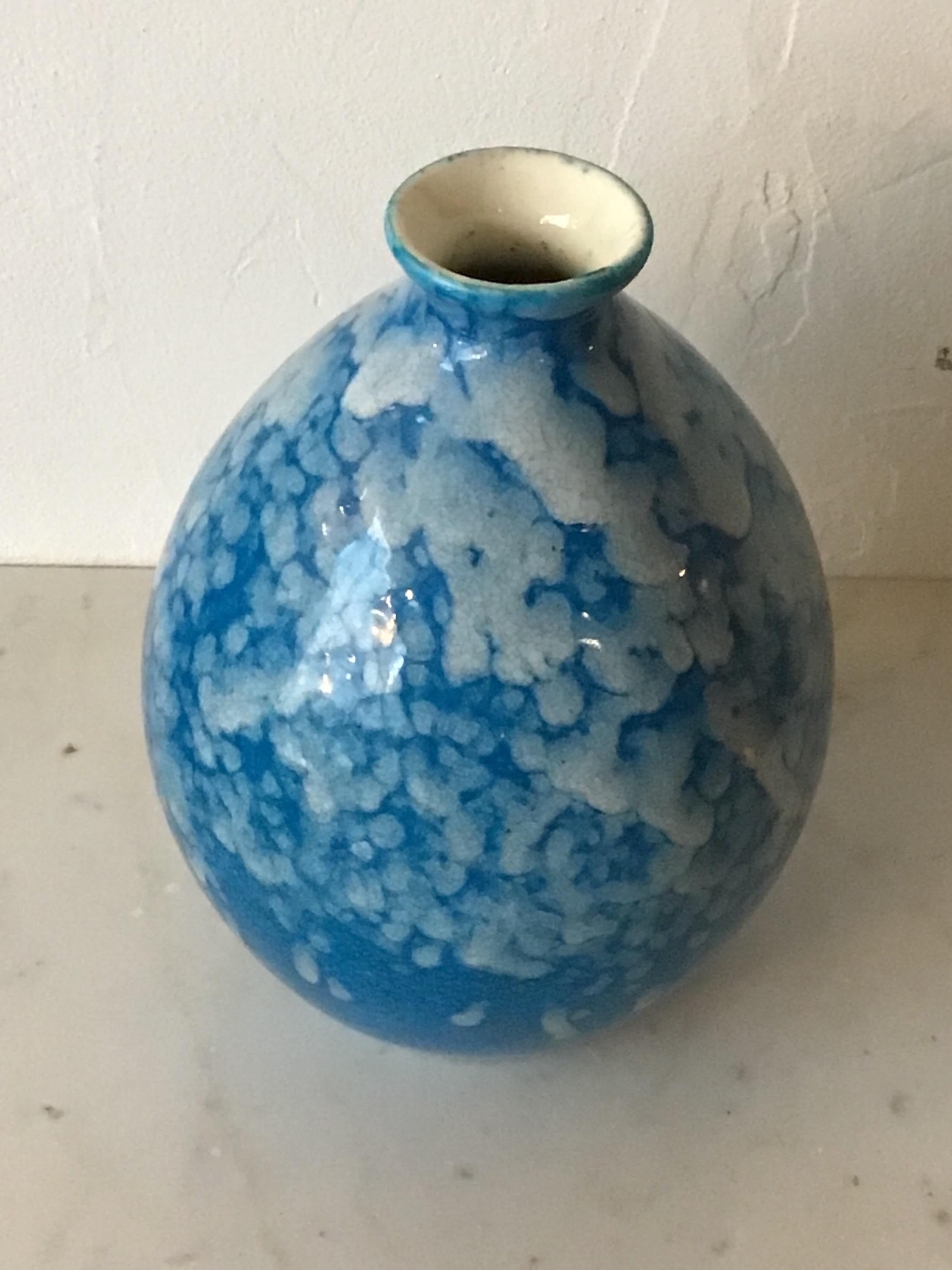 Art Déco Vaso in ceramica di Charles Catteau Edizione Boch 1930 in vendita