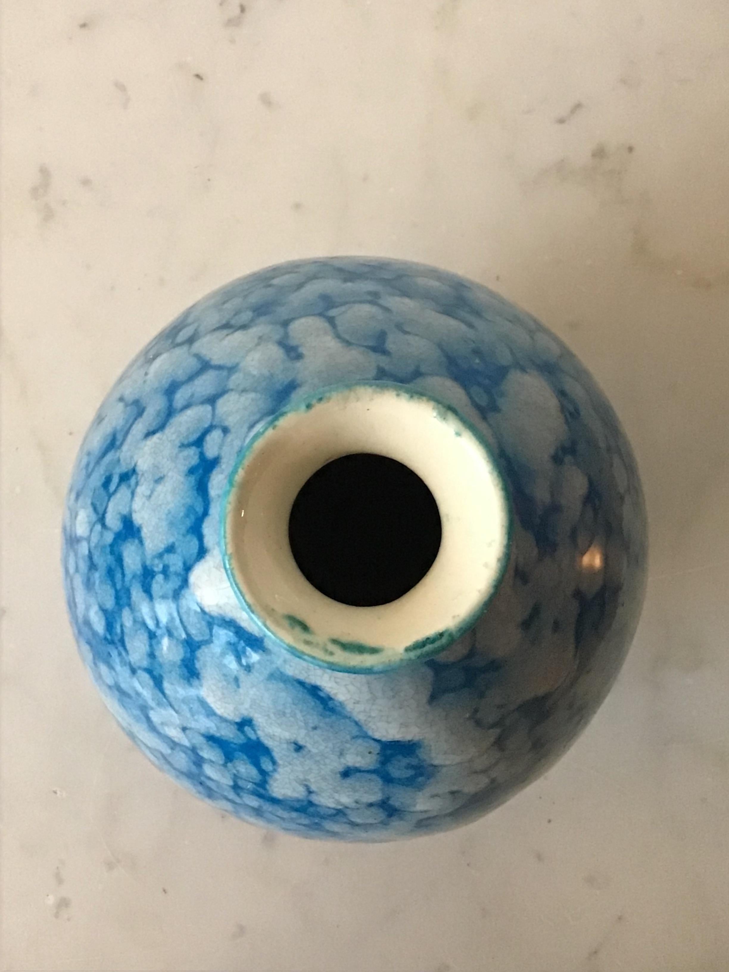 Smaltato Vaso in ceramica di Charles Catteau Edizione Boch 1930 in vendita