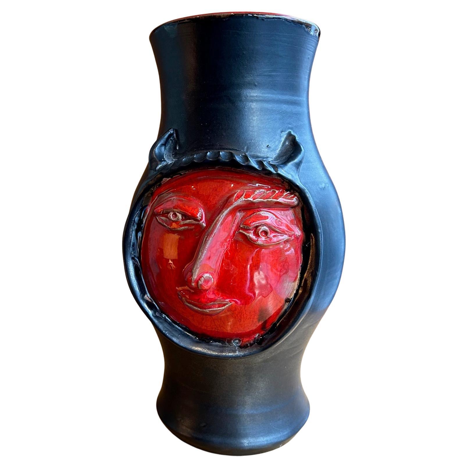 Ceramic vase by Cloutier, 1960's For Sale