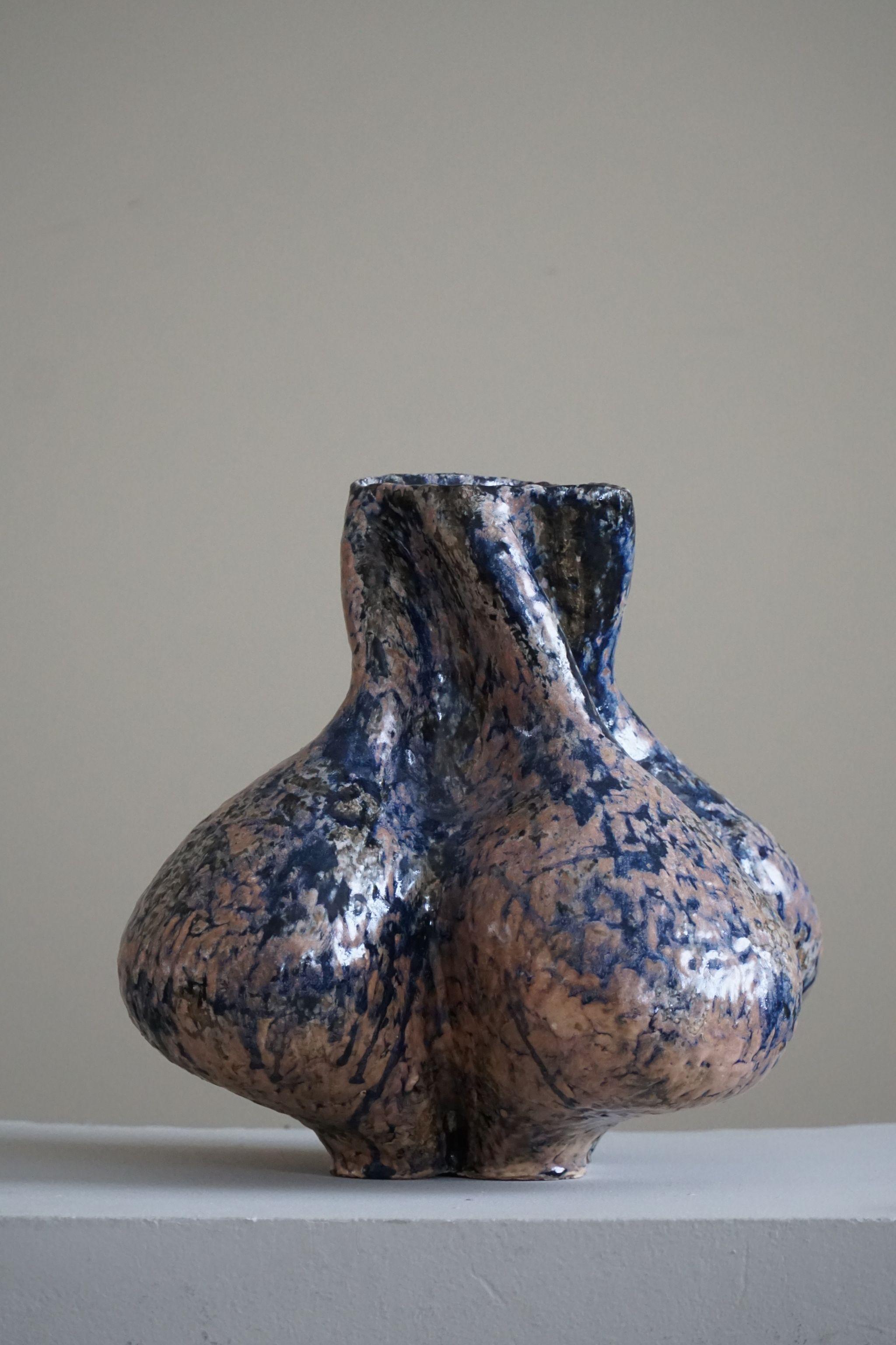 Ceramic Vase by Danish Artist Ole Victor, 2023 For Sale 4