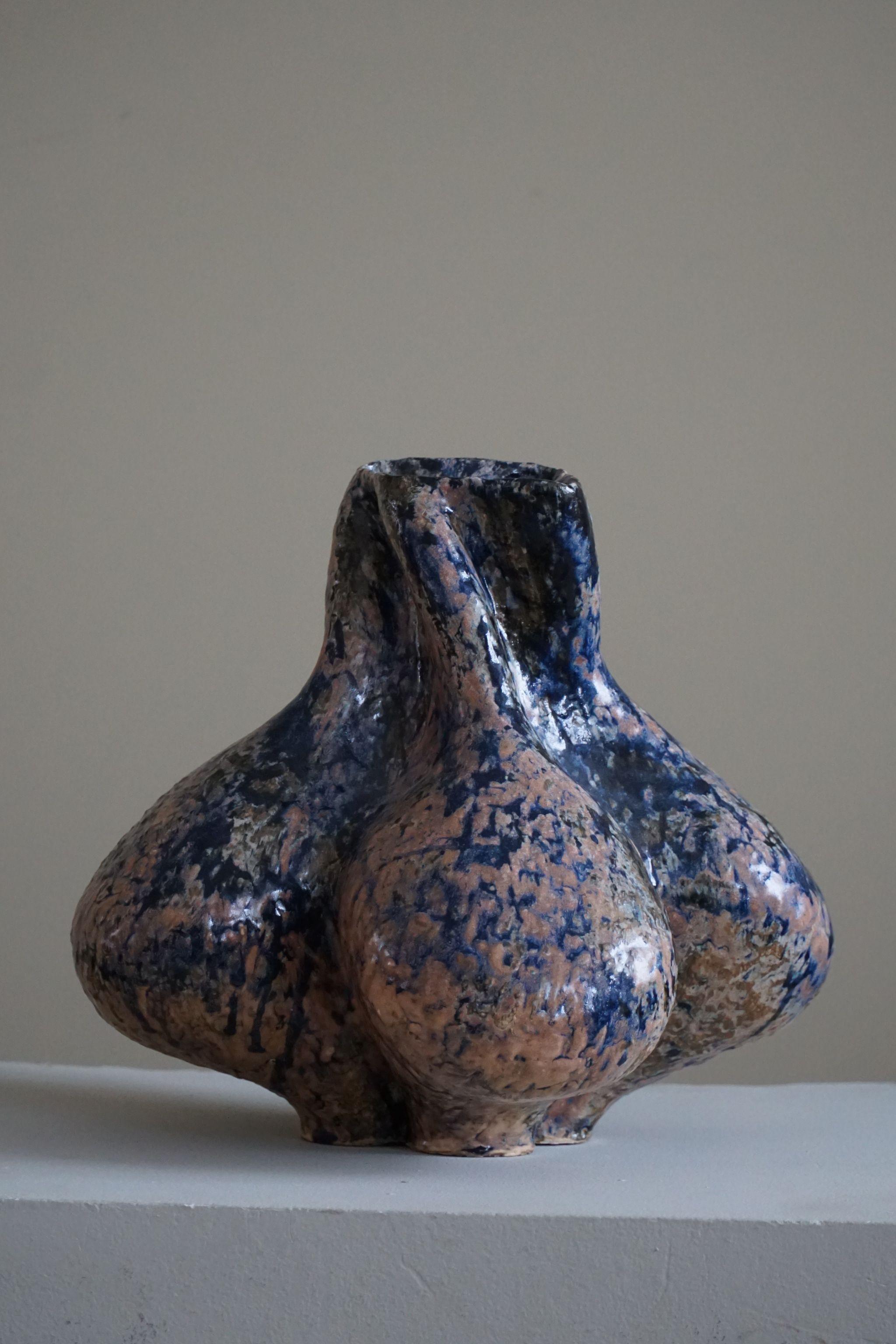 Contemporary Ceramic Vase by Danish Artist Ole Victor, 2023 For Sale