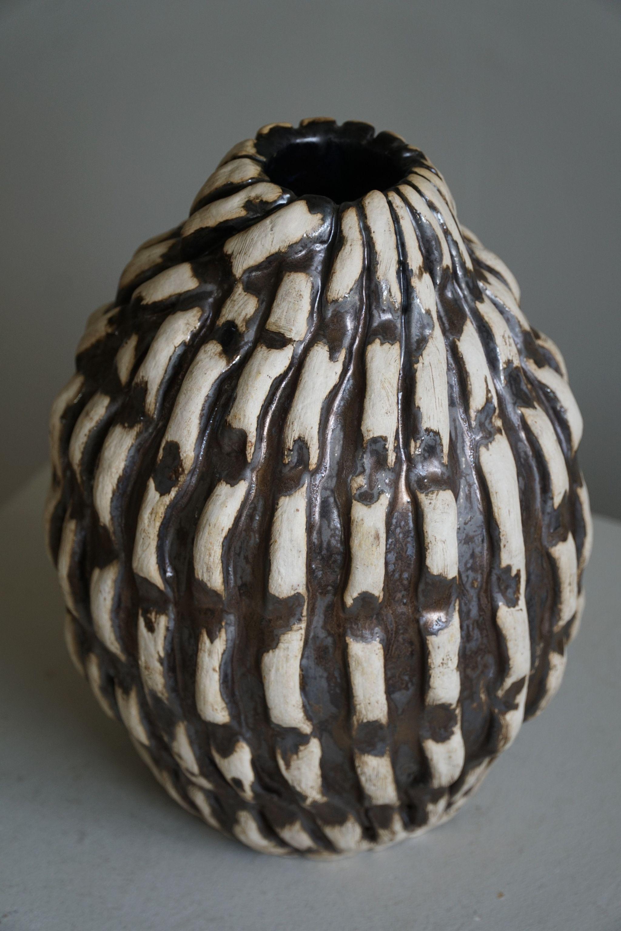 Ceramic Vase by Danish Artist Ole Victor, 2024 For Sale 4