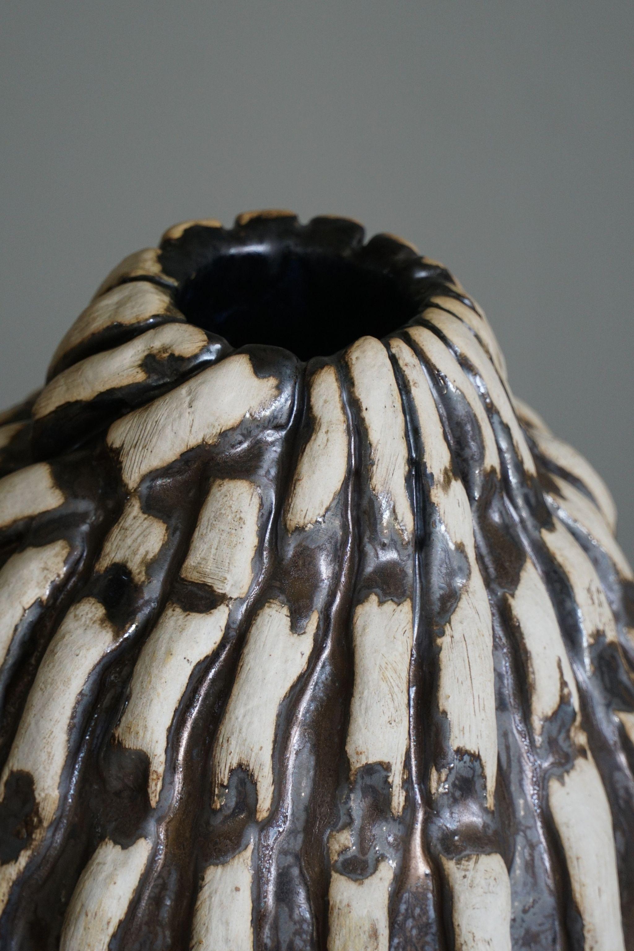 Ceramic Vase by Danish Artist Ole Victor, 2024 For Sale 5