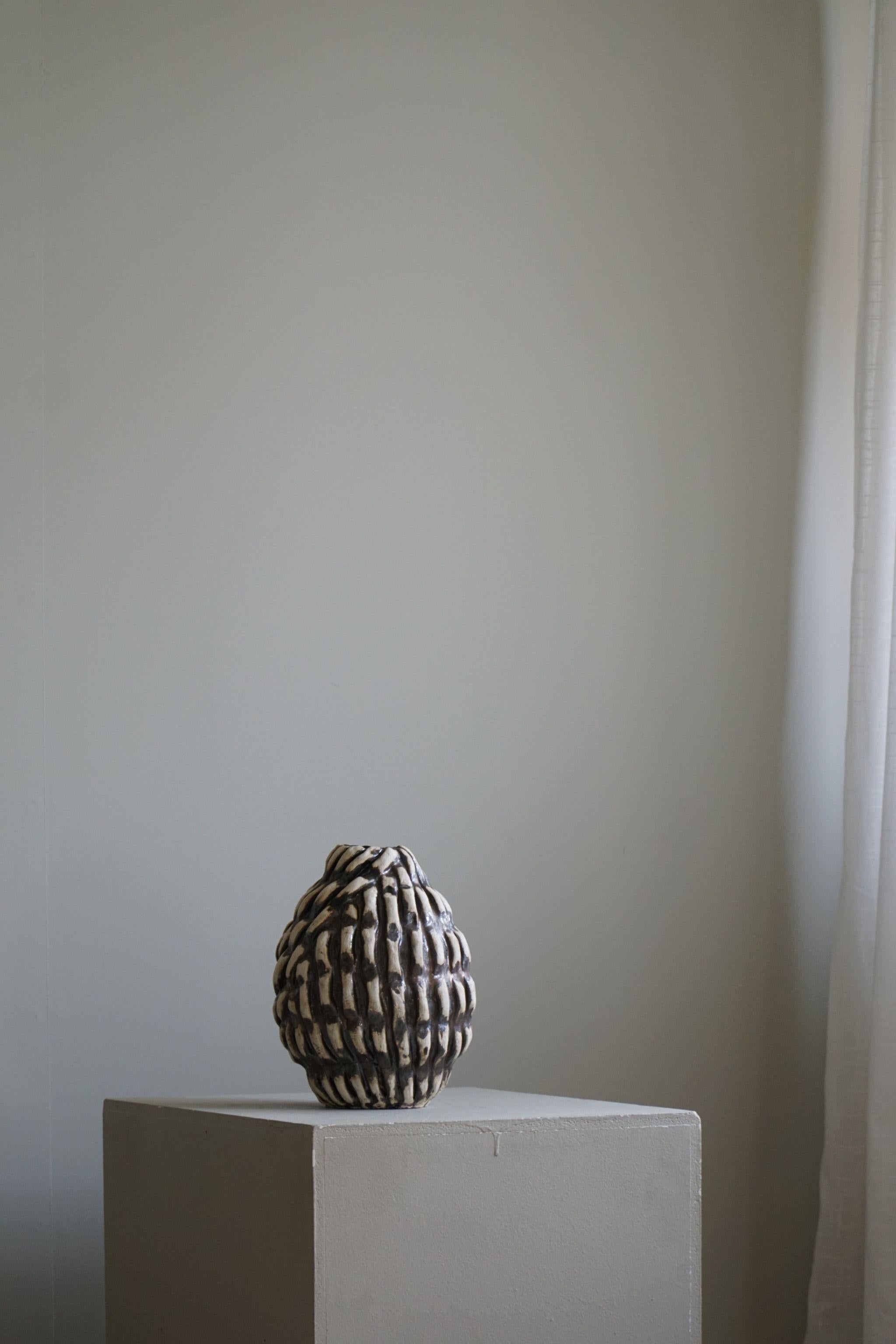 Ceramic Vase by Danish Artist Ole Victor, 2024 For Sale 6