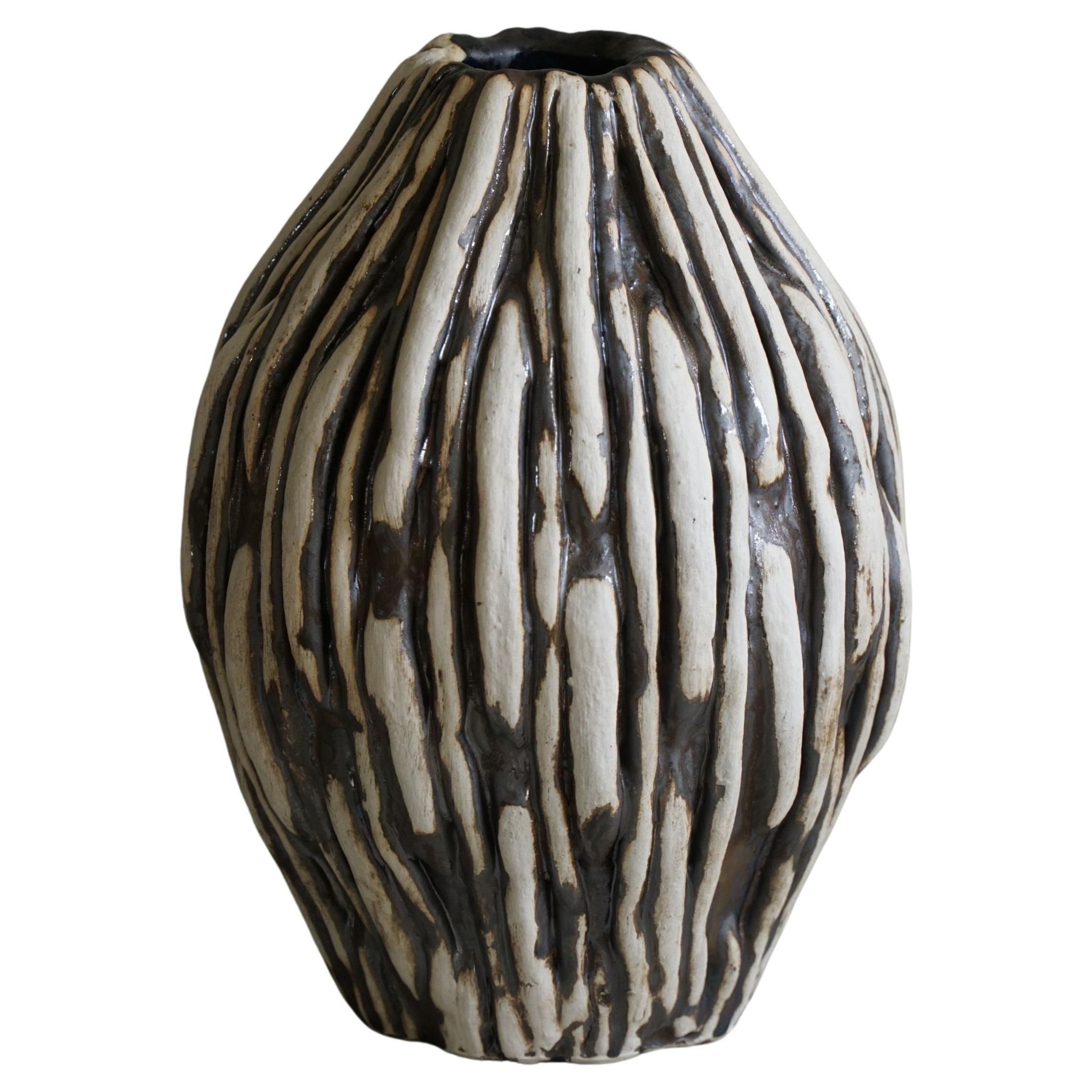 Ceramic Vase by Danish Artist Ole Victor, 2024 For Sale