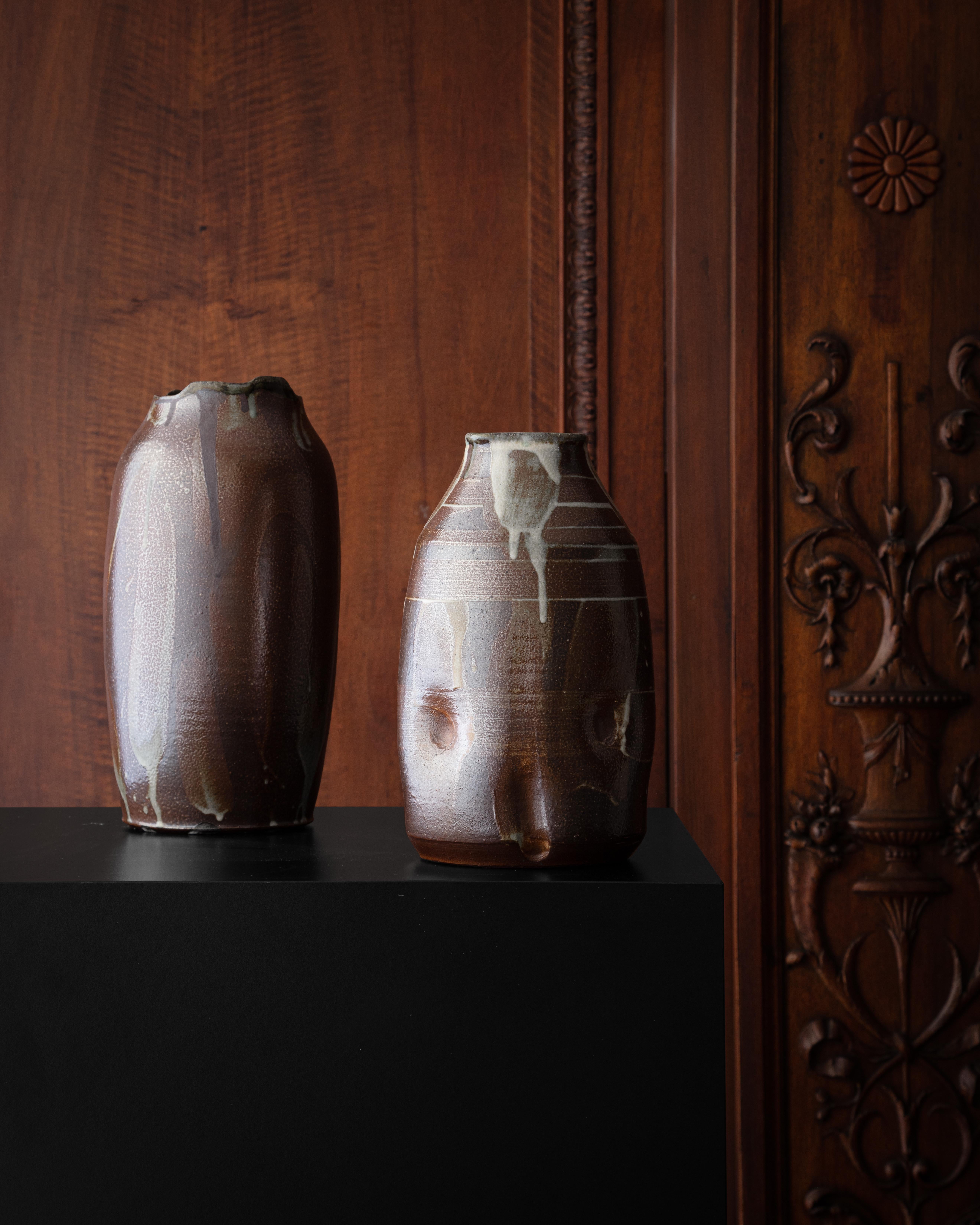 Glazed Stoneware Vase by Contemporary Ceramicist Ebitenyefa Baralaye In New Condition For Sale In New York, NY