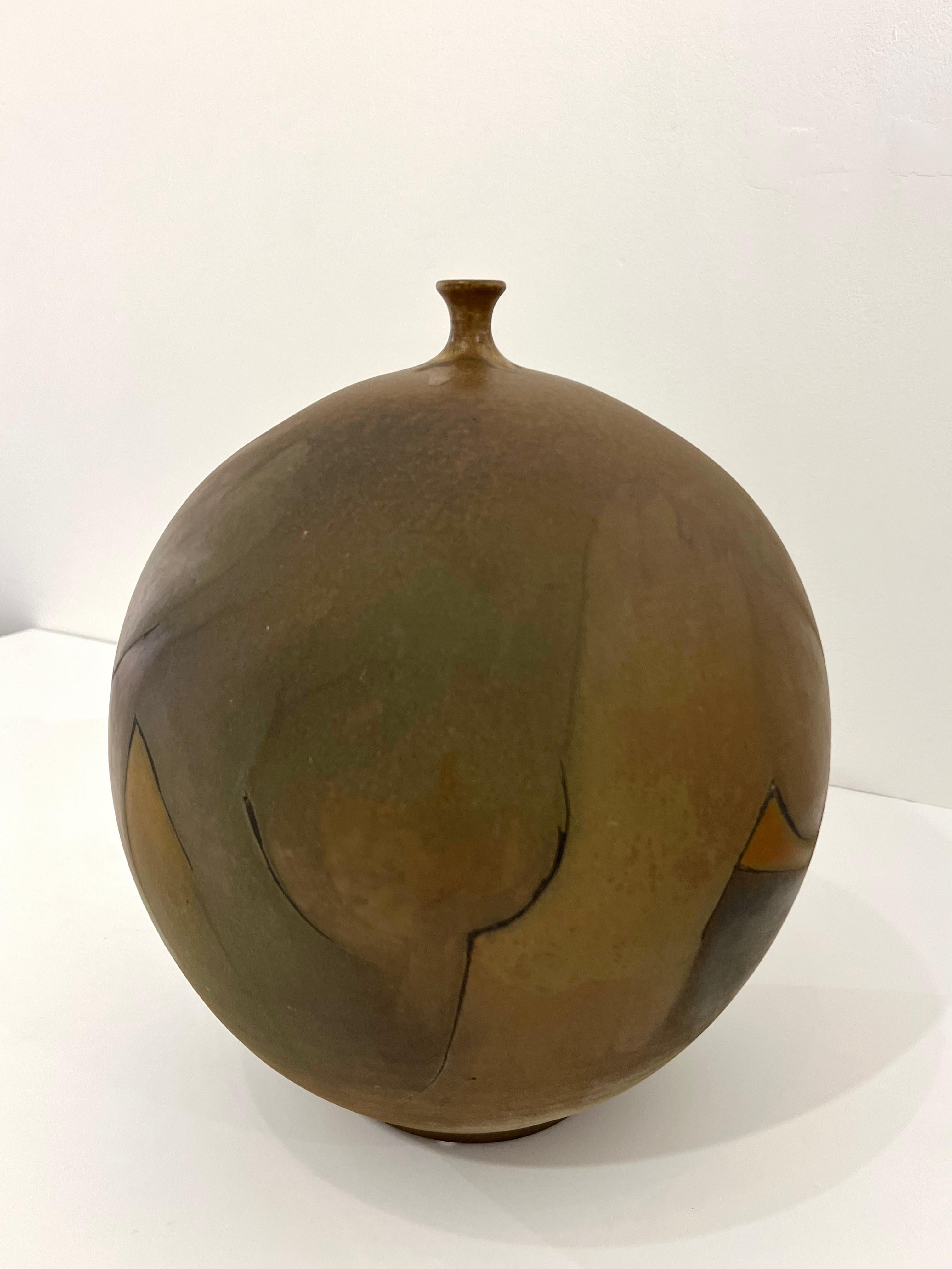 Italiano Vaso in ceramica di Edgardo Abbozzo in vendita