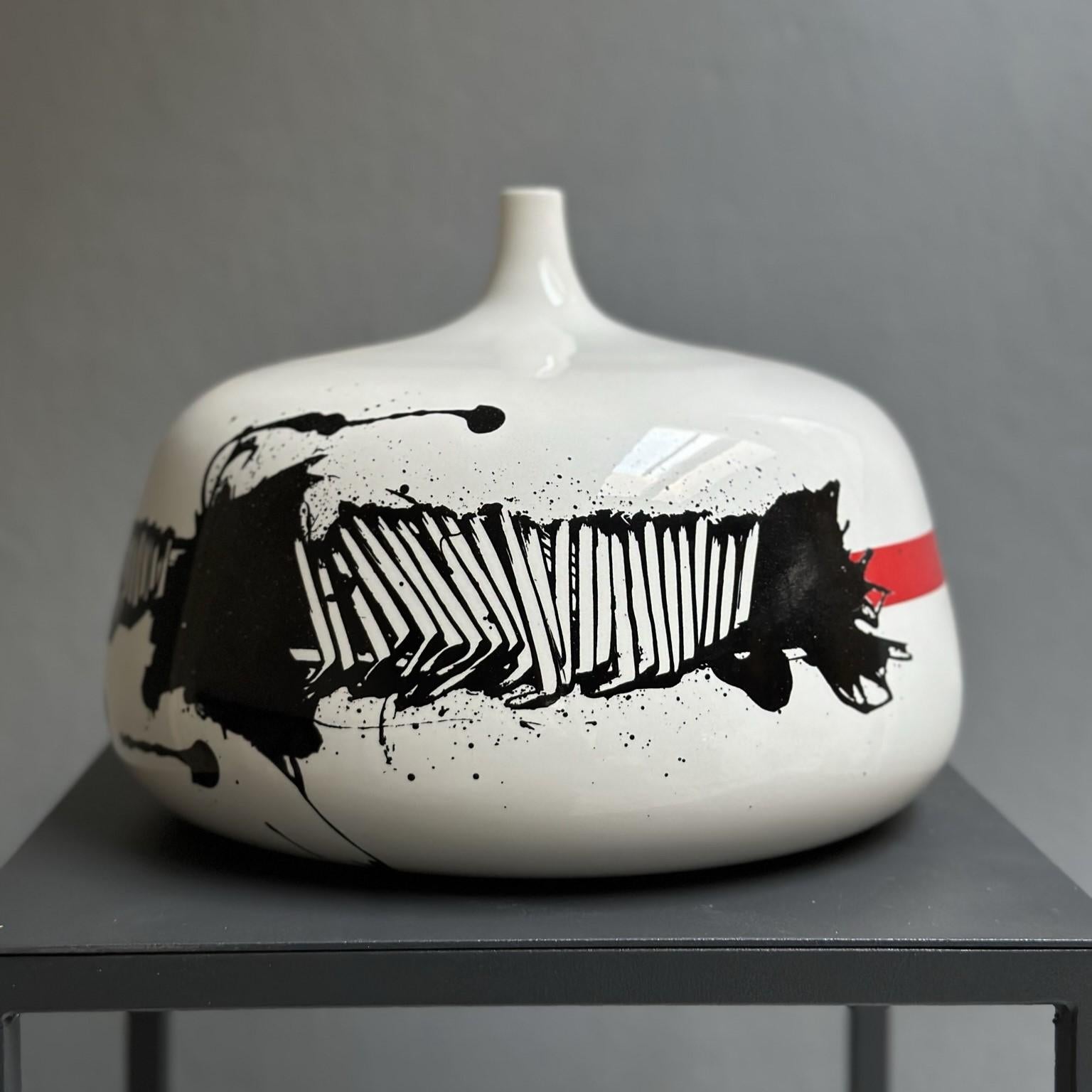 Mid-Century Modern Vase en céramique d'Emilio Scanavino n.21/50 1972 exclusivement pour Motta  en vente