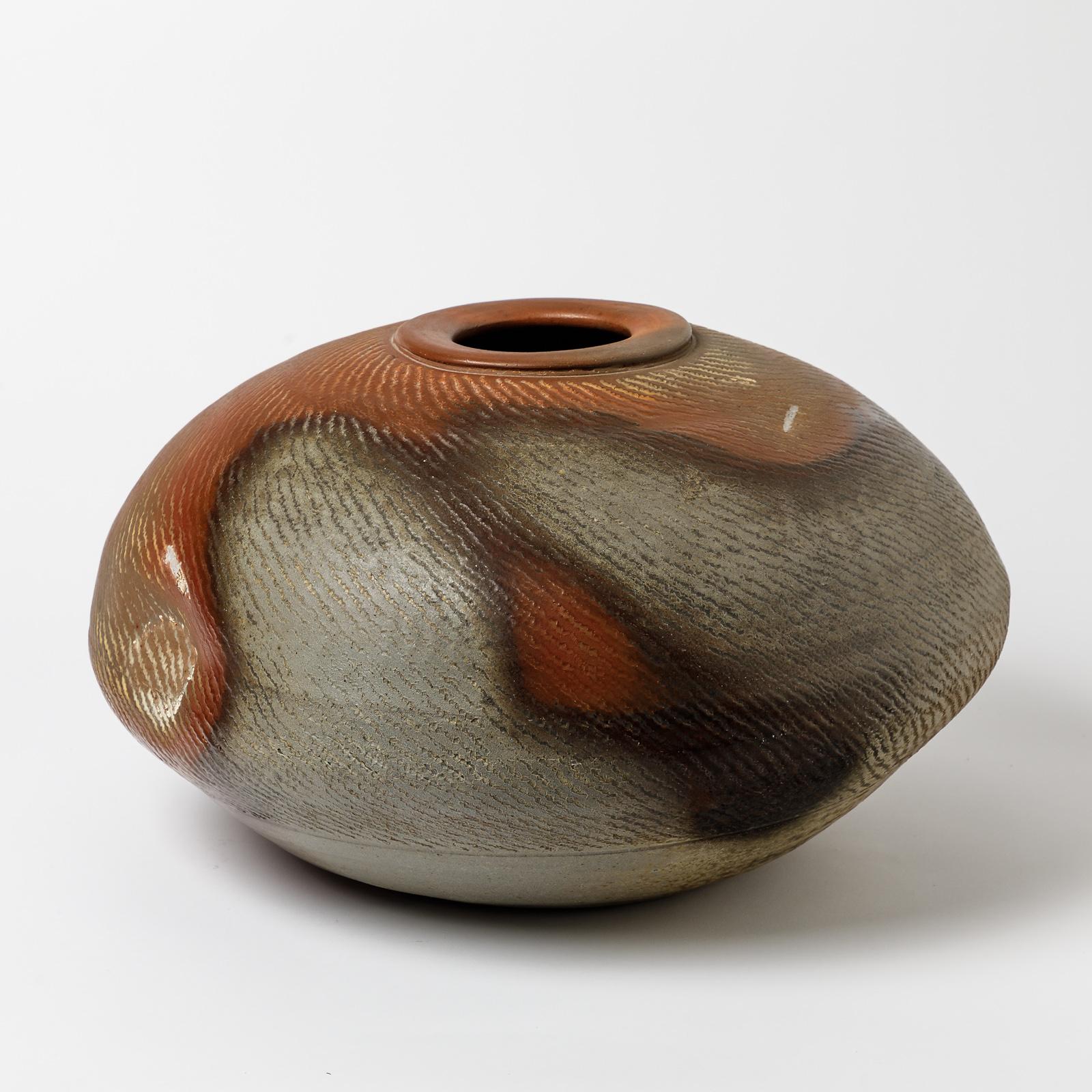 Ceramic Vase by Eric Astoul, to La Borne, France, 1980- 1990 In Excellent Condition In Saint-Ouen, FR