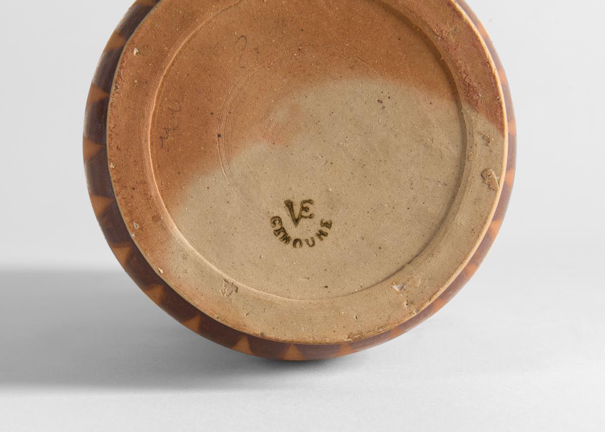 Vernissé Vase en céramique, grès émaillé, poterie de Ciboure, France, vers 1925 en vente