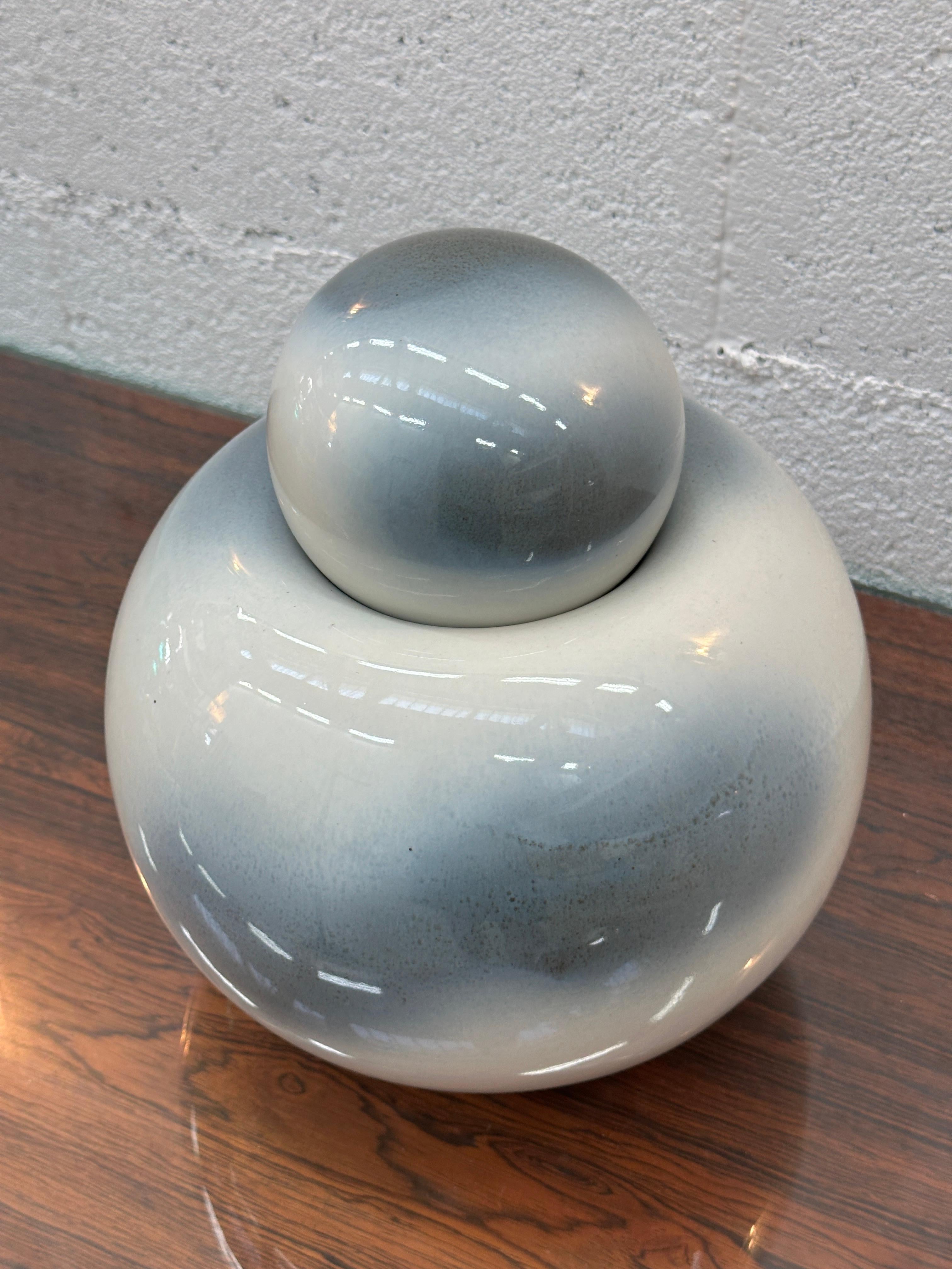 Keramikvase von Franco Bucci für Ceramiche Pesaro hergestellt in Italien 1970 im Angebot 6