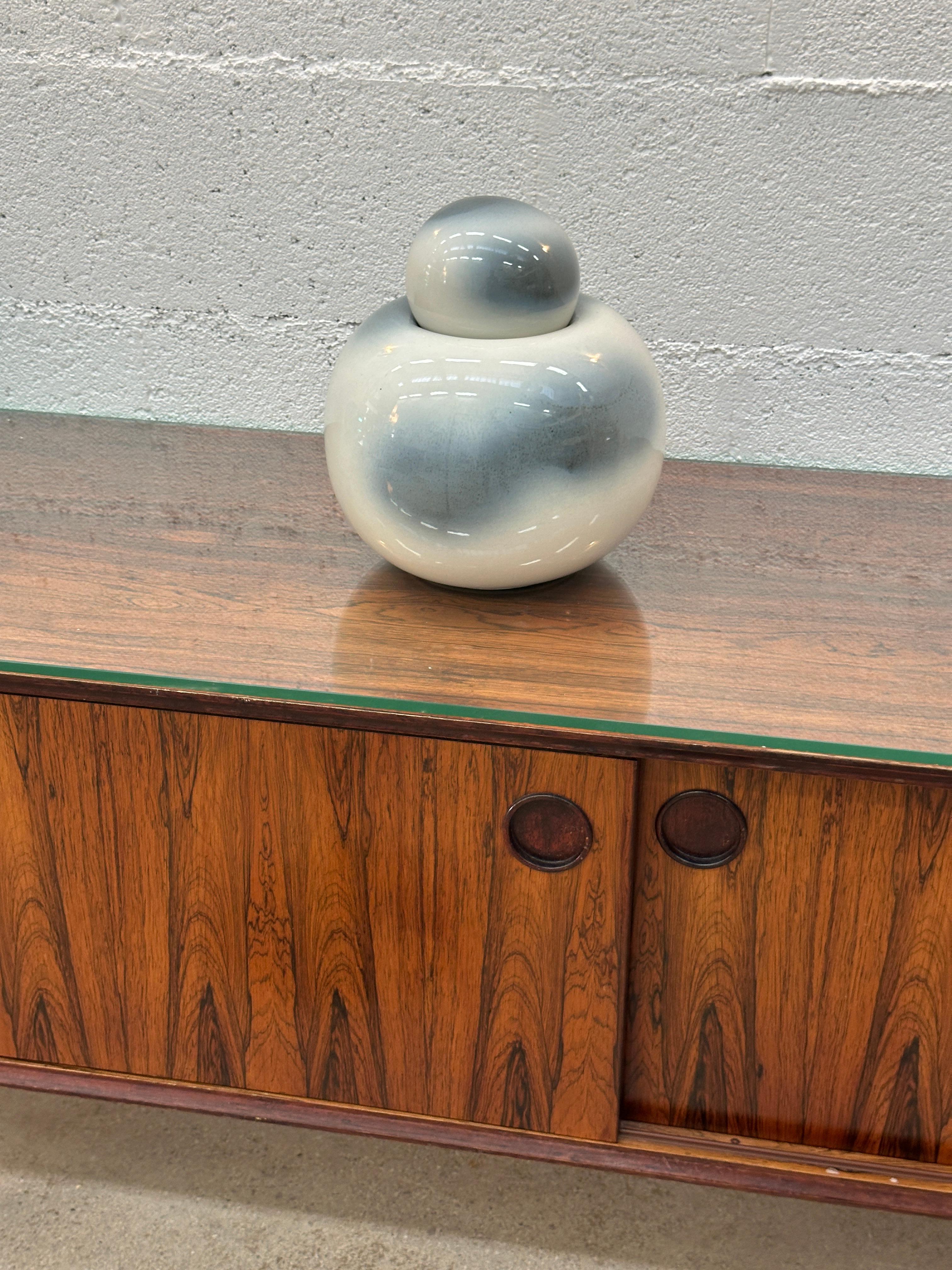 Keramikvase von Franco Bucci für Ceramiche Pesaro hergestellt in Italien 1970 im Angebot 7