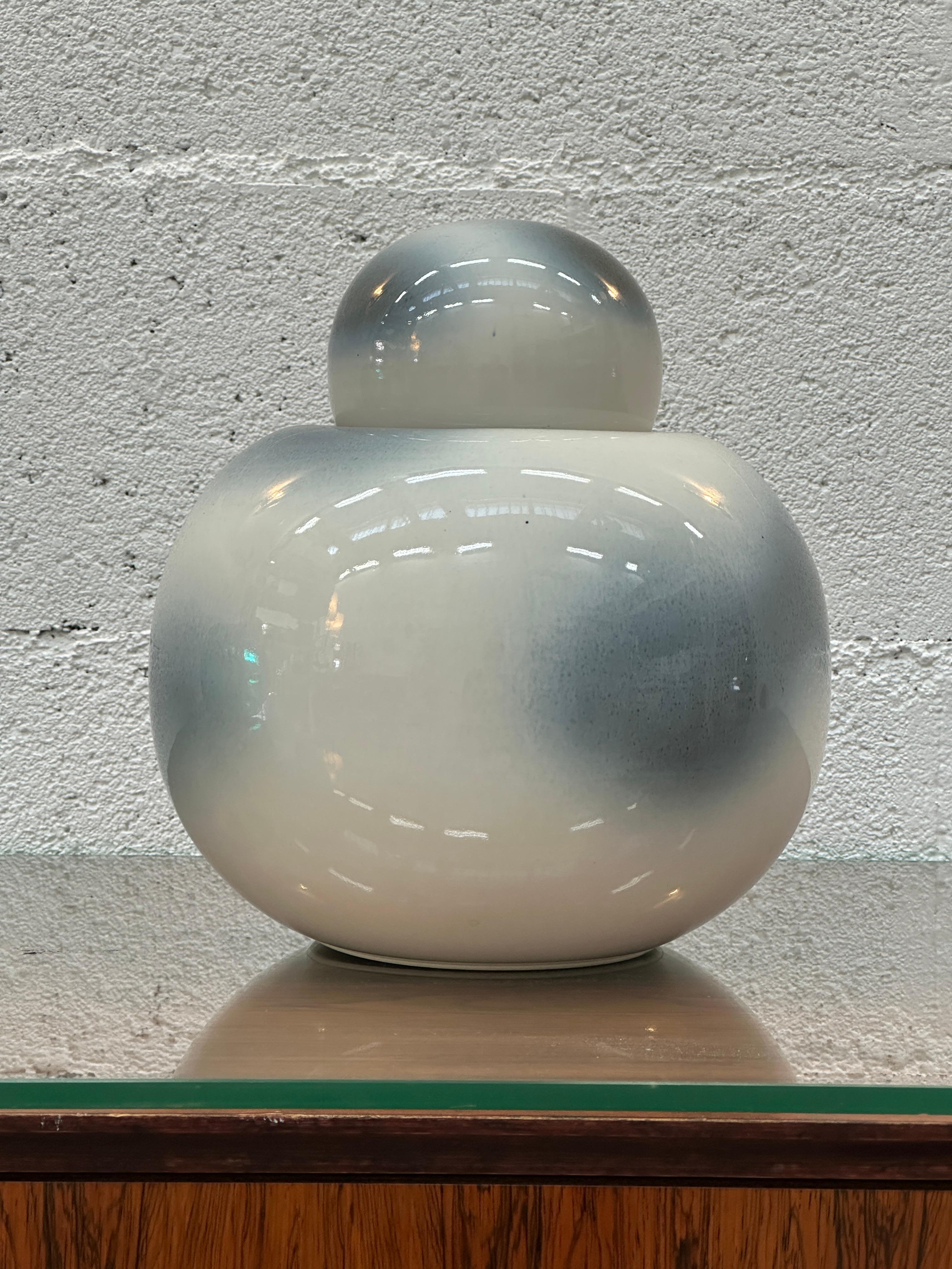 Keramikvase von Franco Bucci für Ceramiche Pesaro hergestellt in Italien 1970 (Italienisch) im Angebot