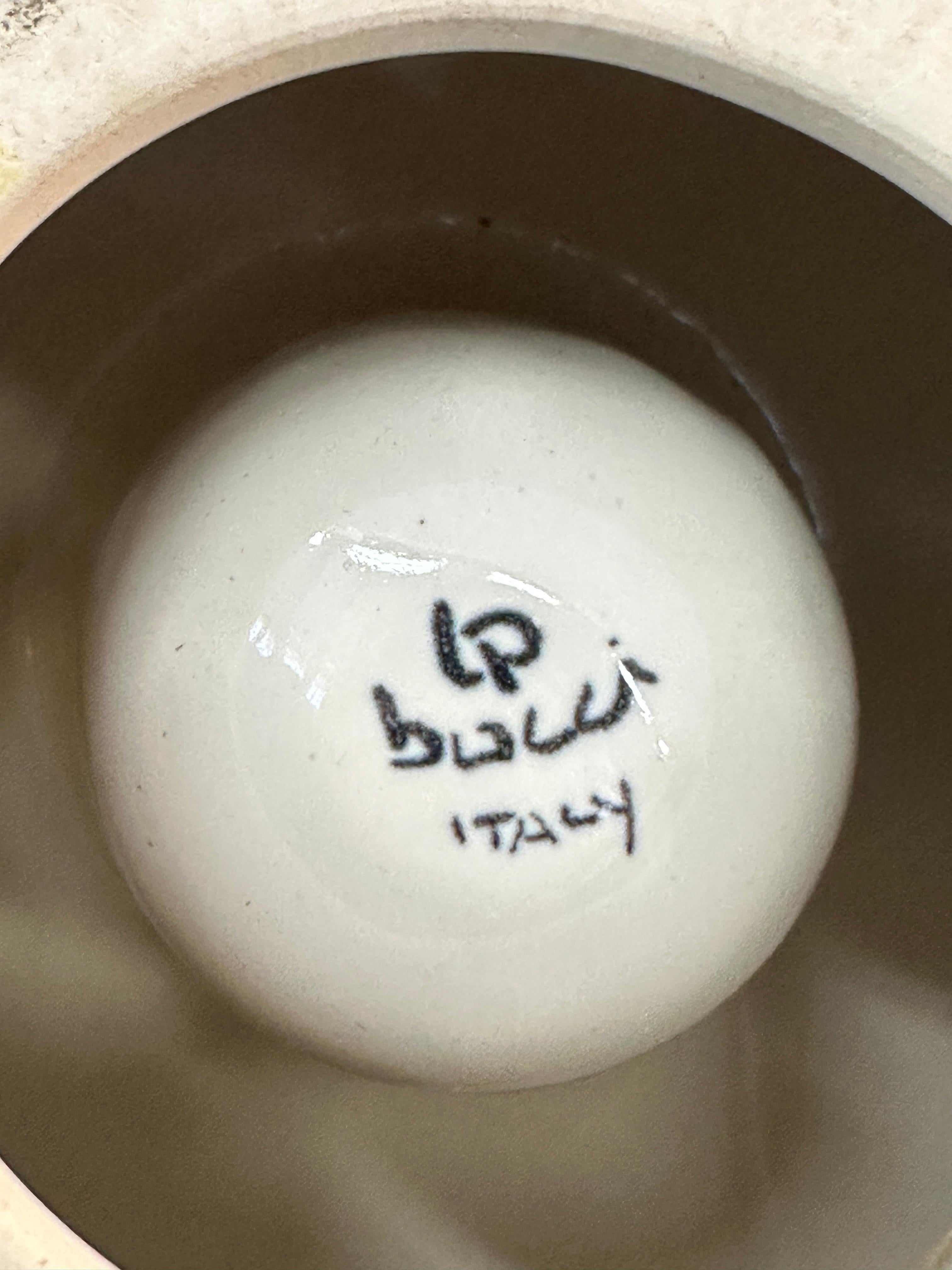 Keramikvase von Franco Bucci für Ceramiche Pesaro hergestellt in Italien 1970 im Angebot 3