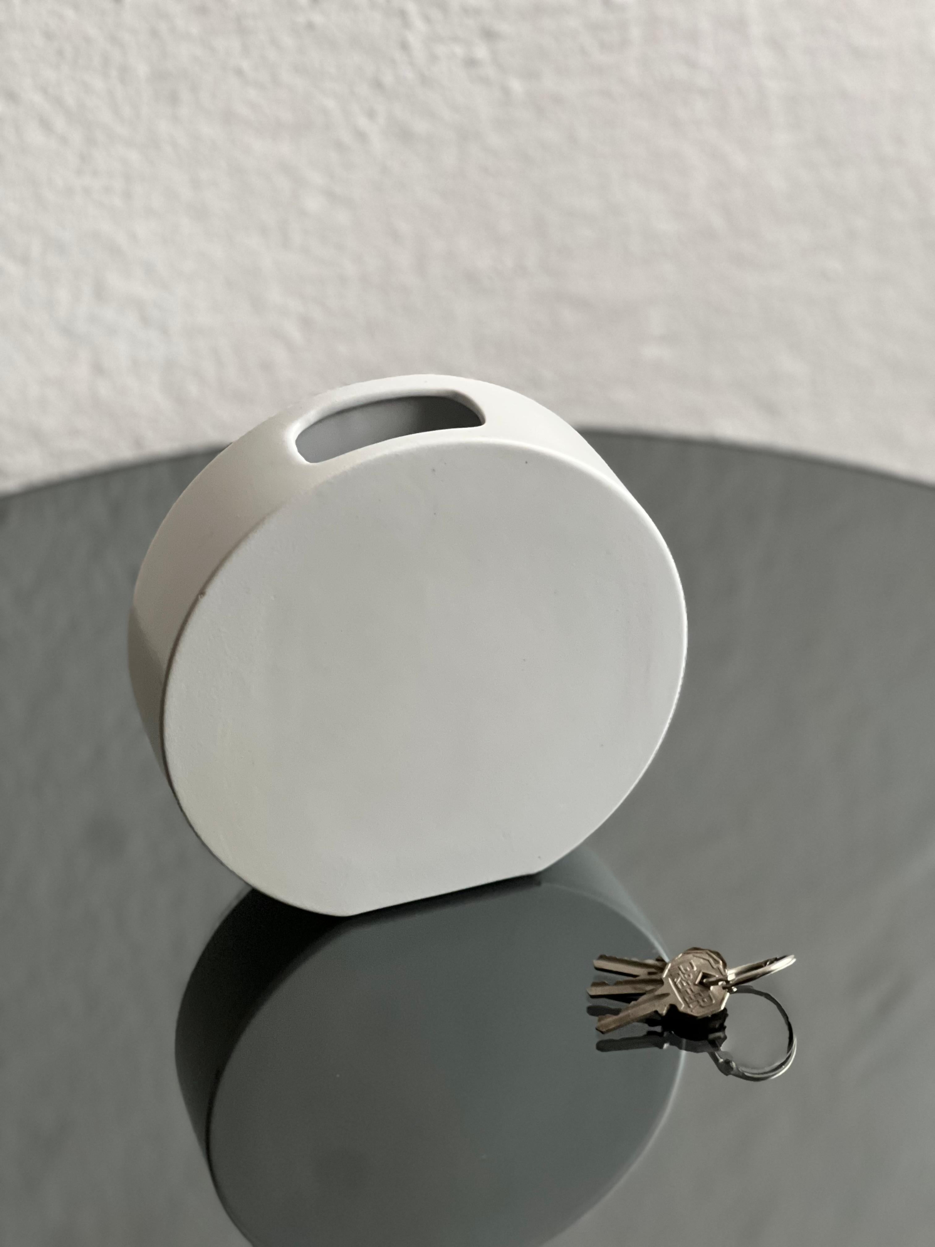 Keramikvase von Franco Pozzi Ceramiche, hergestellt in Italien, 1960er Jahre, künstlerisches Accessoire (Mitte des 20. Jahrhunderts) im Angebot