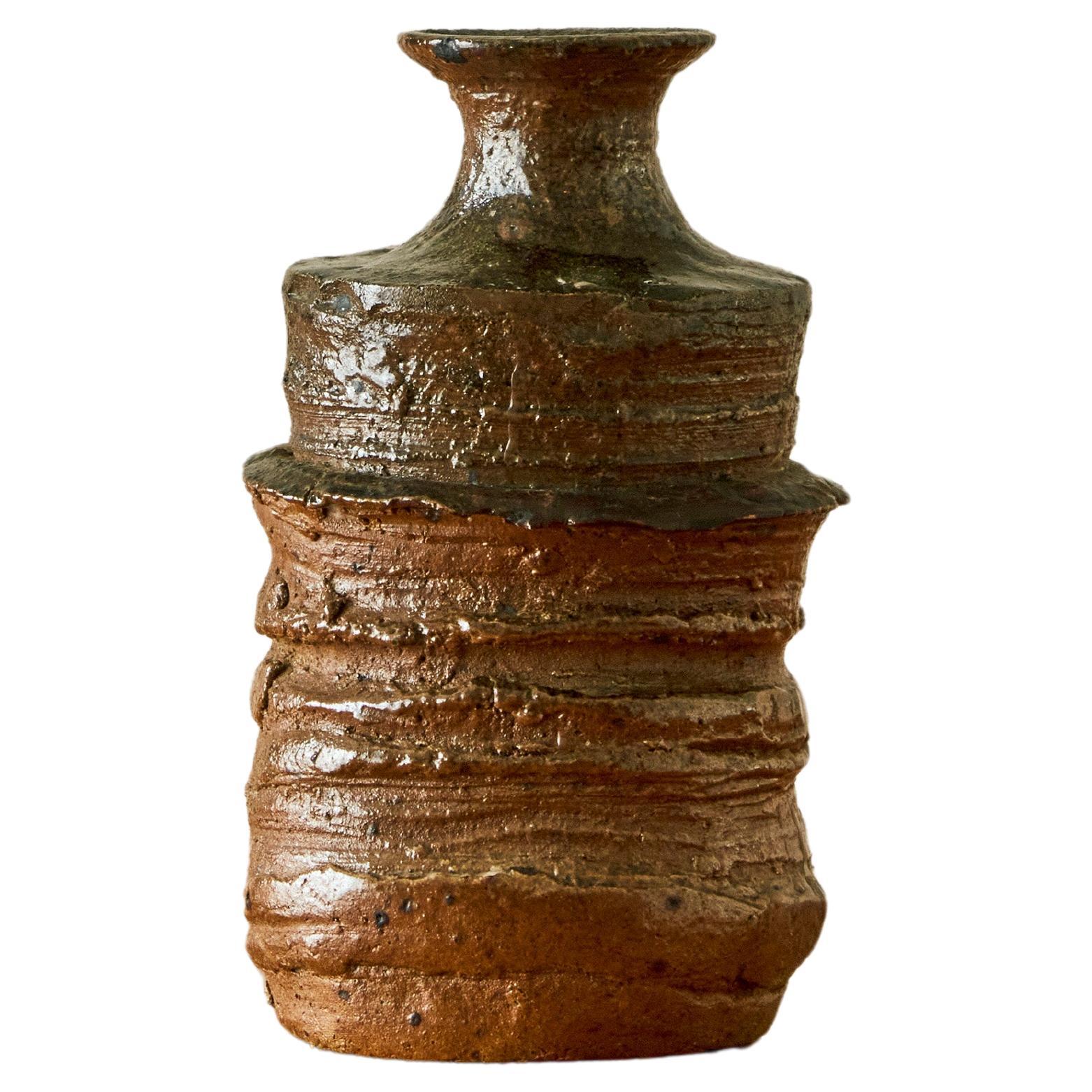 Ceramic Vase by Gerard Brossard  For Sale
