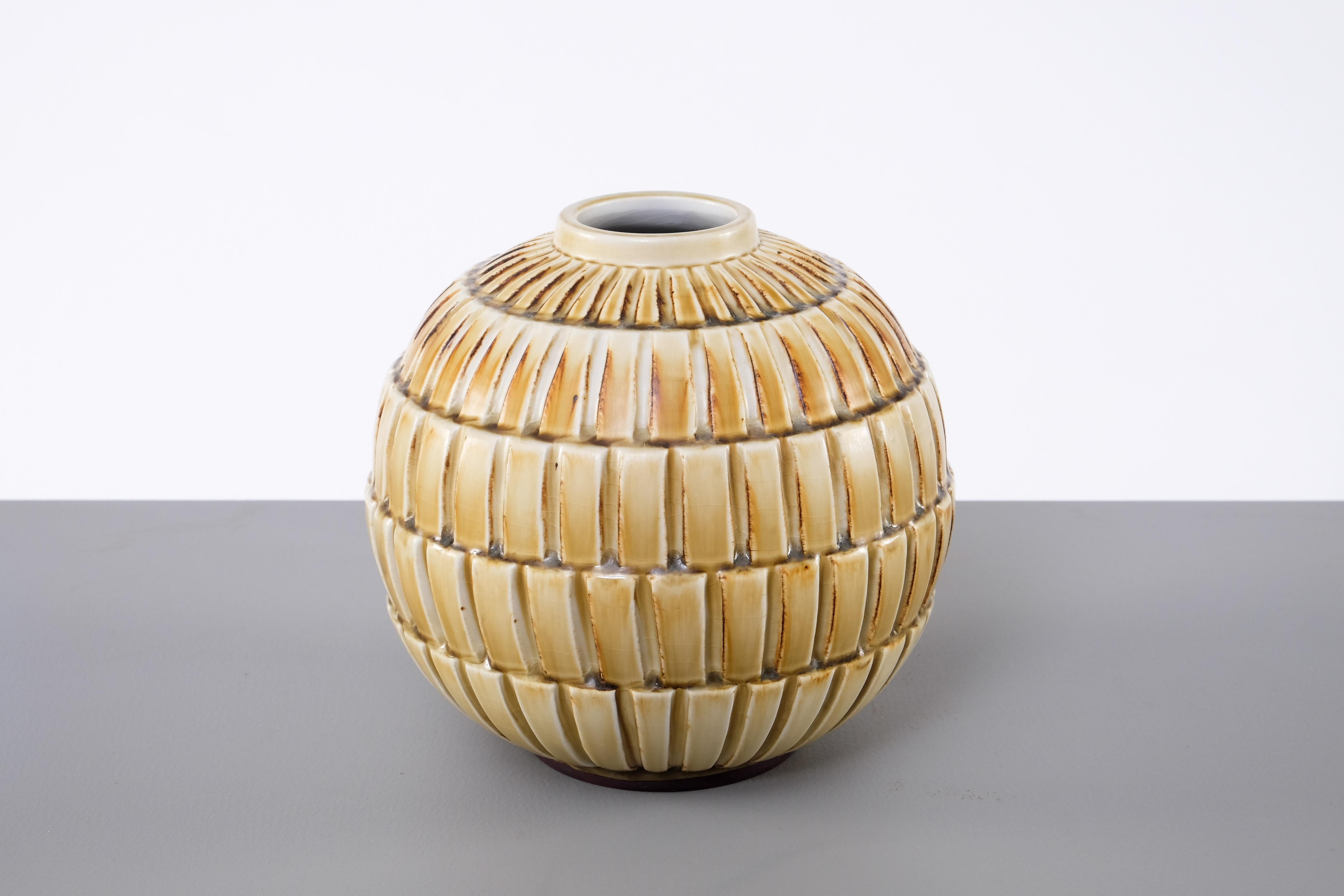 Ceramic Vase by Gertrud Lönegren, Rörstrand, 1930s In Good Condition For Sale In Stockholm, SE