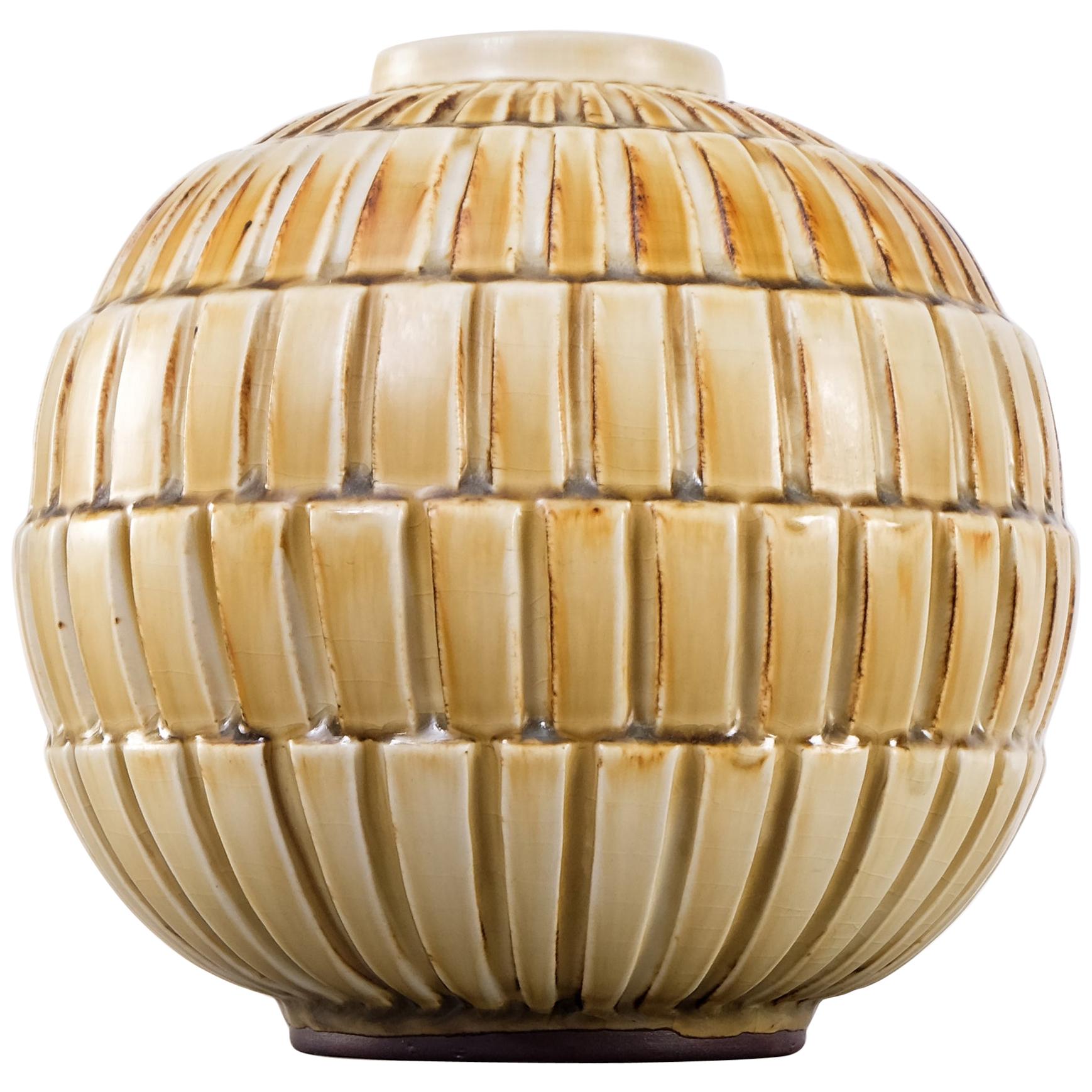 Vaso in ceramica di Gertrud Lönegren, Rörstrand, anni '30